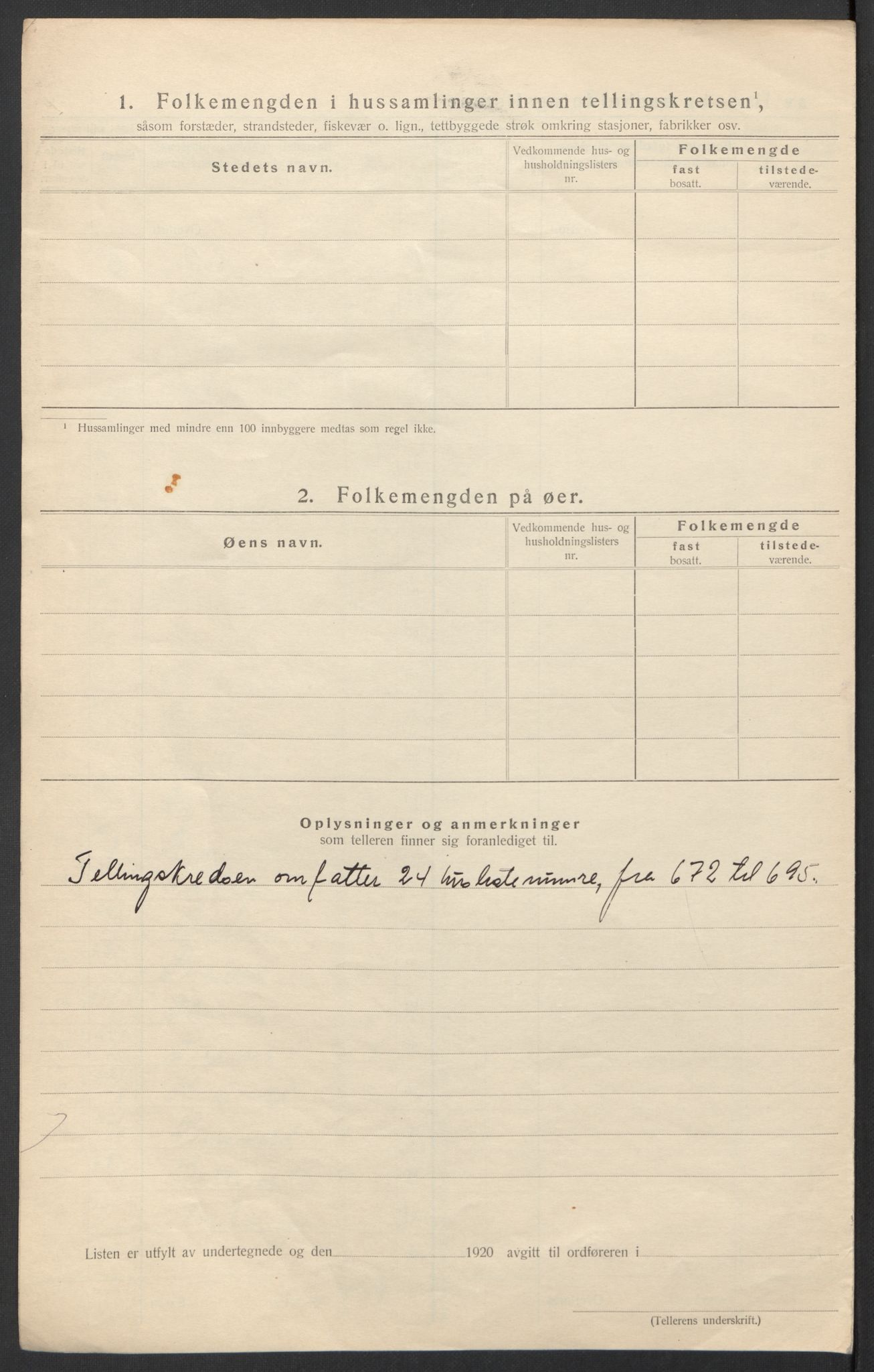 SAT, 1920 census for Evenes, 1920, p. 48