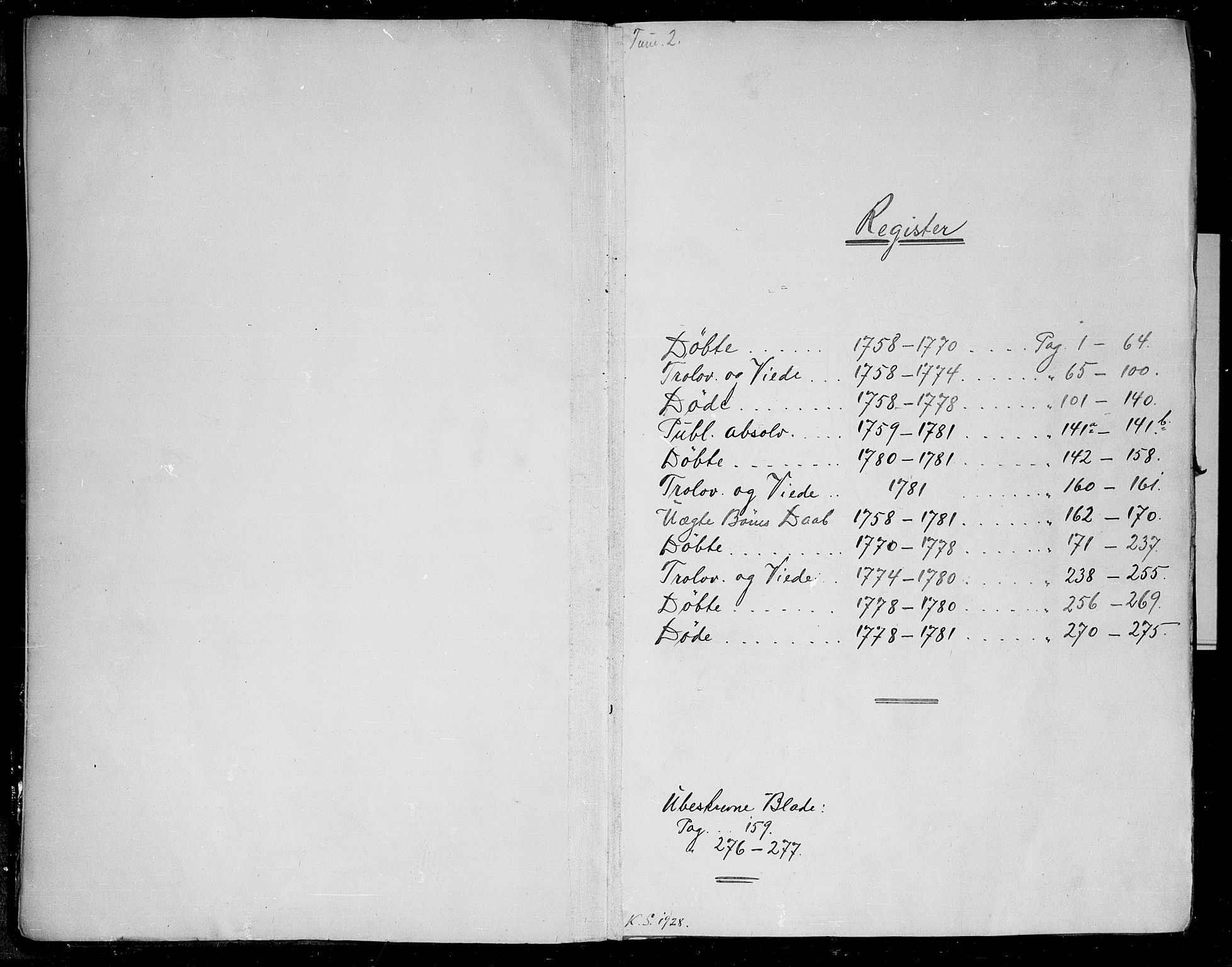 Tune prestekontor Kirkebøker, AV/SAO-A-2007/F/Fa/L0002: Parish register (official) no. 2, 1758-1781