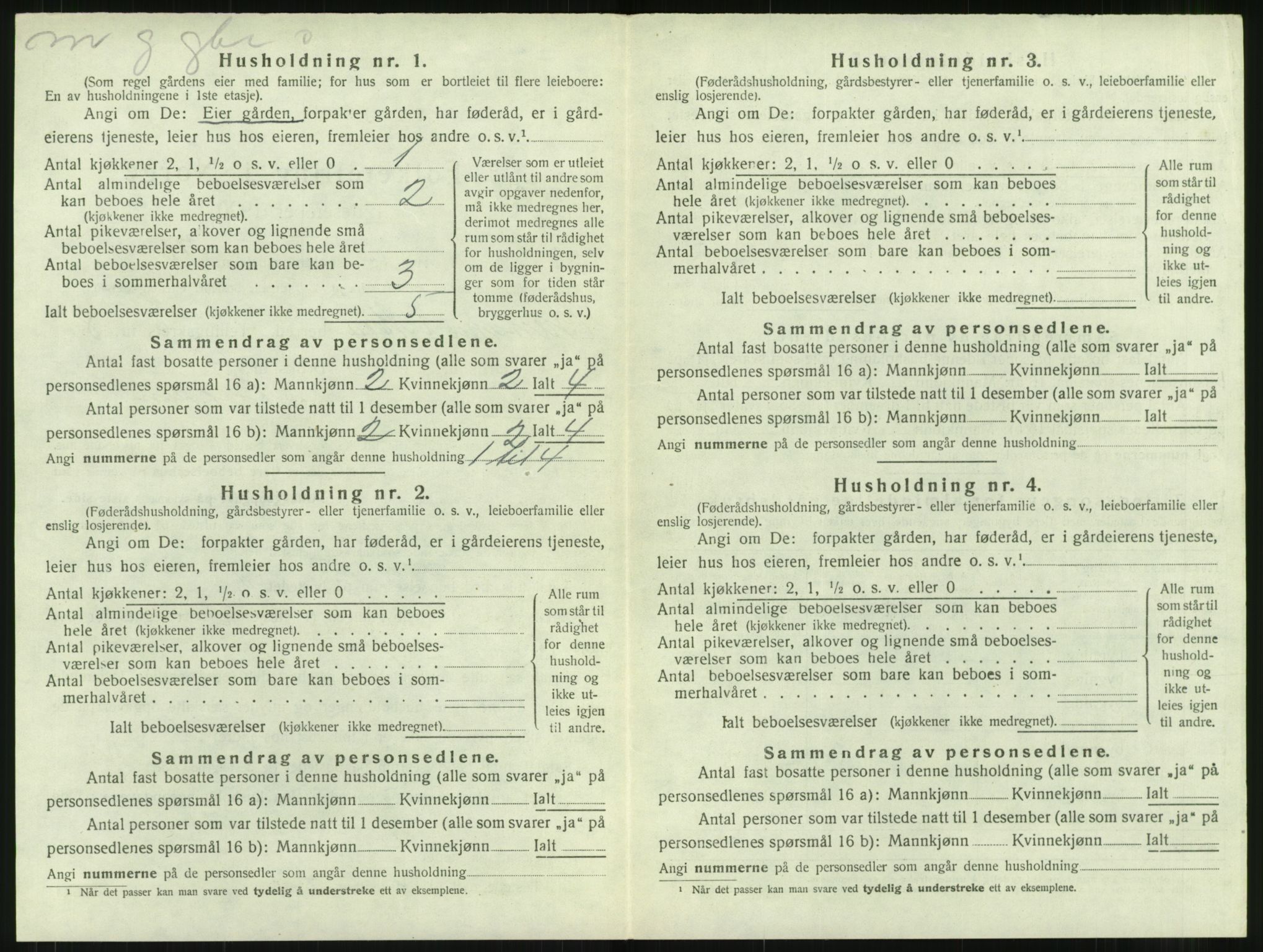 SAT, 1920 census for Bremsnes, 1920, p. 1072