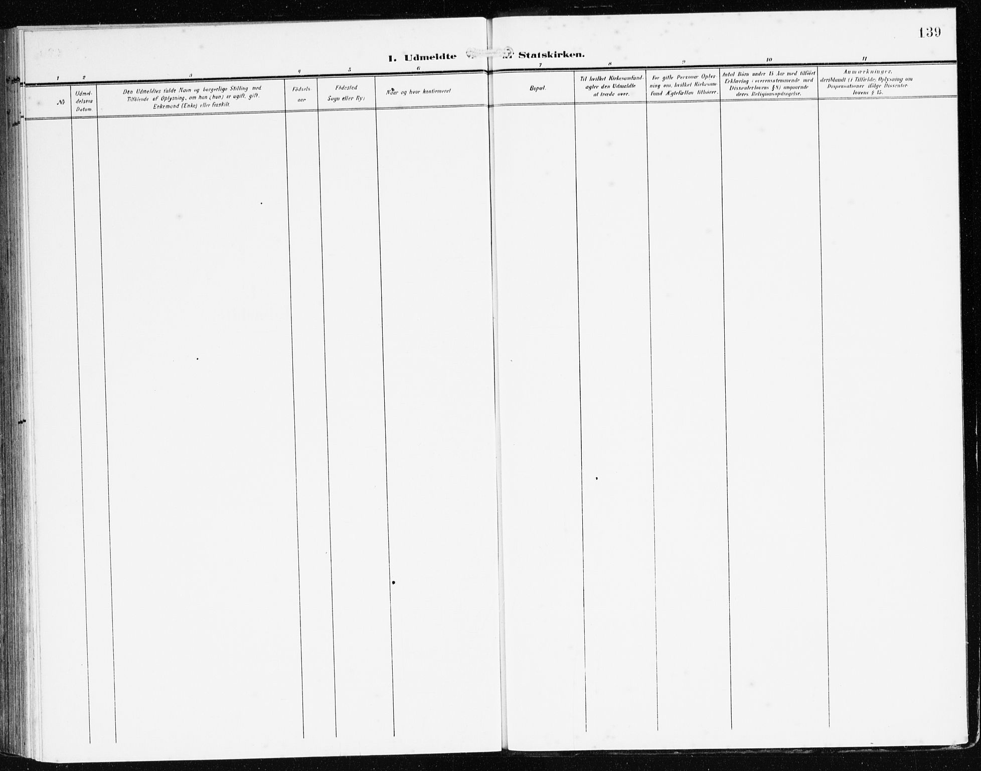 Bremanger sokneprestembete, AV/SAB-A-82201/H/Haa/Haac/L0001: Parish register (official) no. C 1, 1908-1921, p. 139