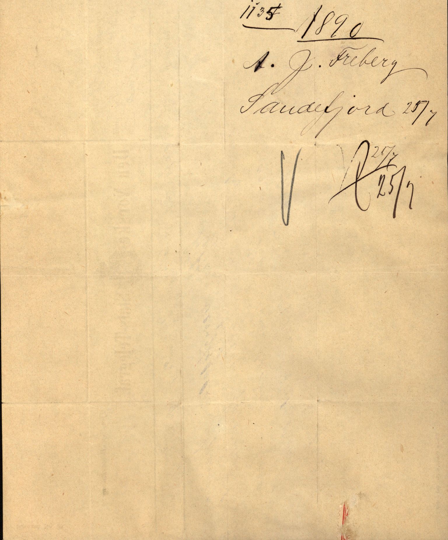 Pa 63 - Østlandske skibsassuranceforening, VEMU/A-1079/G/Ga/L0025/0005: Havaridokumenter / Jacbez, Brin, Eugenie, Lyna, Løvspring, Hurtig, 1890, p. 7