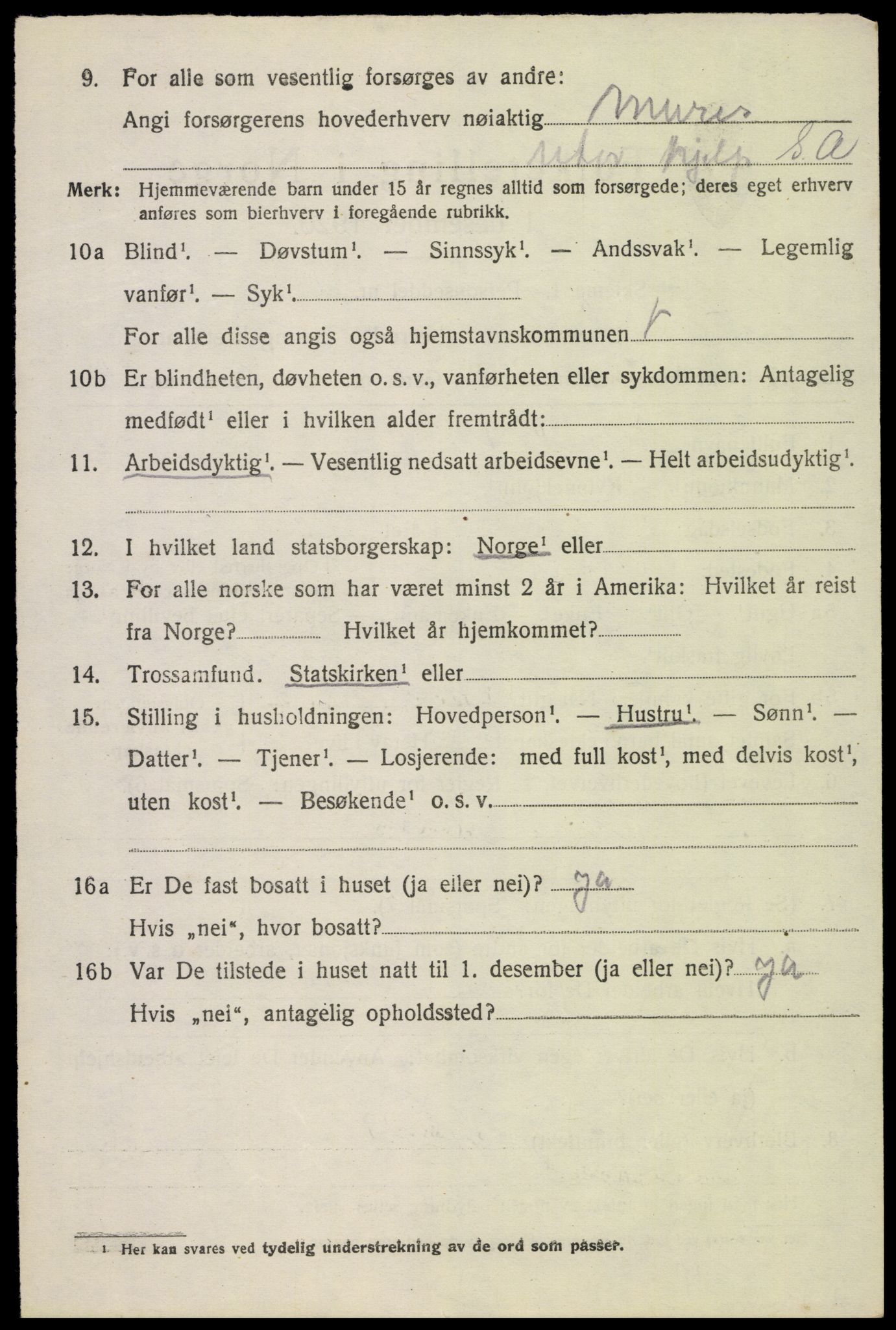 SAH, 1920 census for Brandbu, 1920, p. 8020