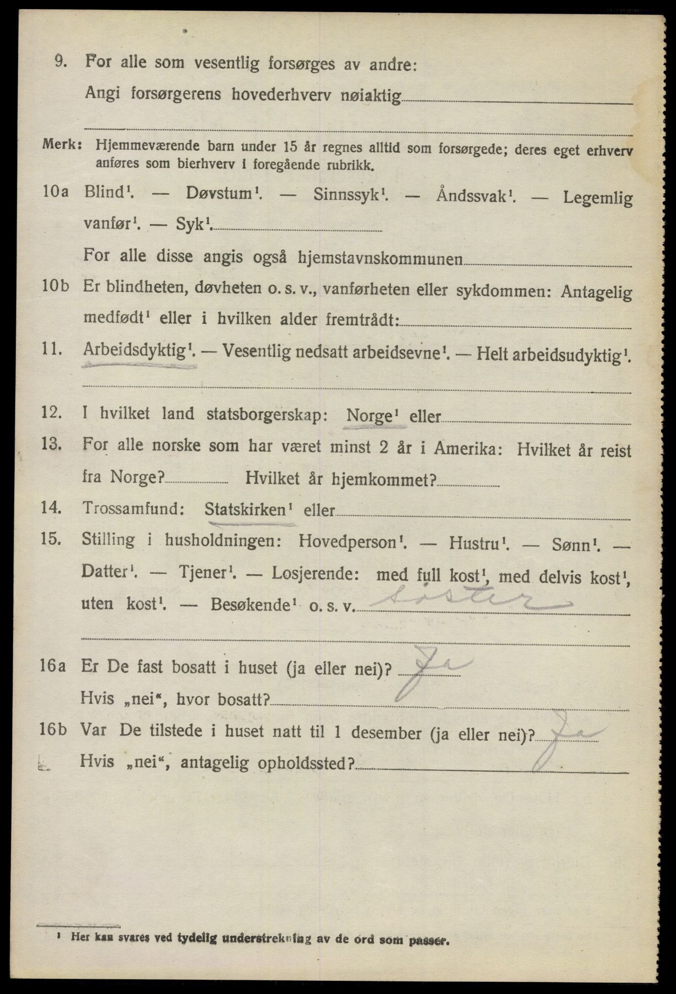 SAO, 1920 census for Asker, 1920, p. 8167