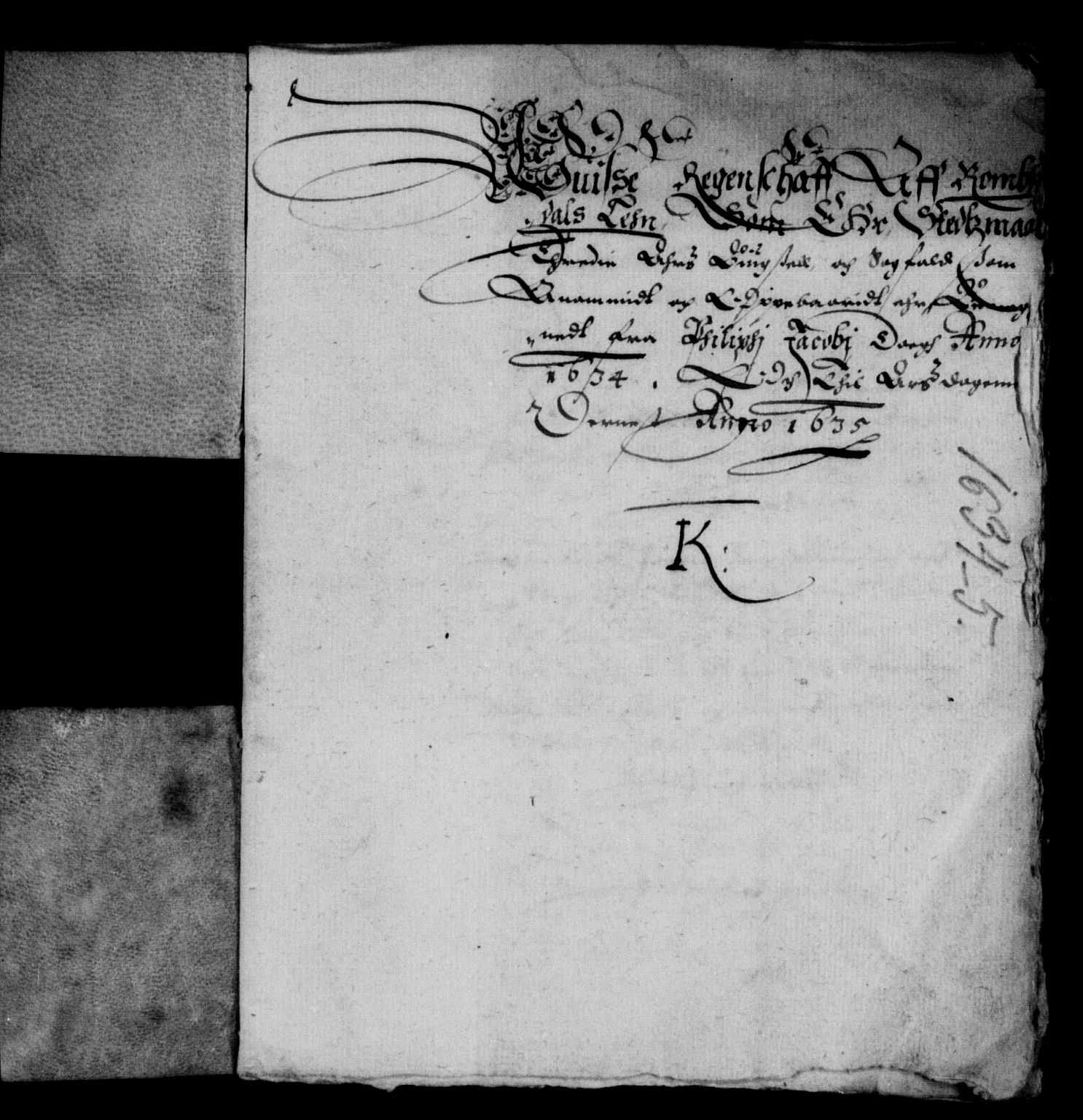 Rentekammeret inntil 1814, Reviderte regnskaper, Lensregnskaper, AV/RA-EA-5023/R/Rb/Rbw/L0054: Trondheim len, 1634-1635