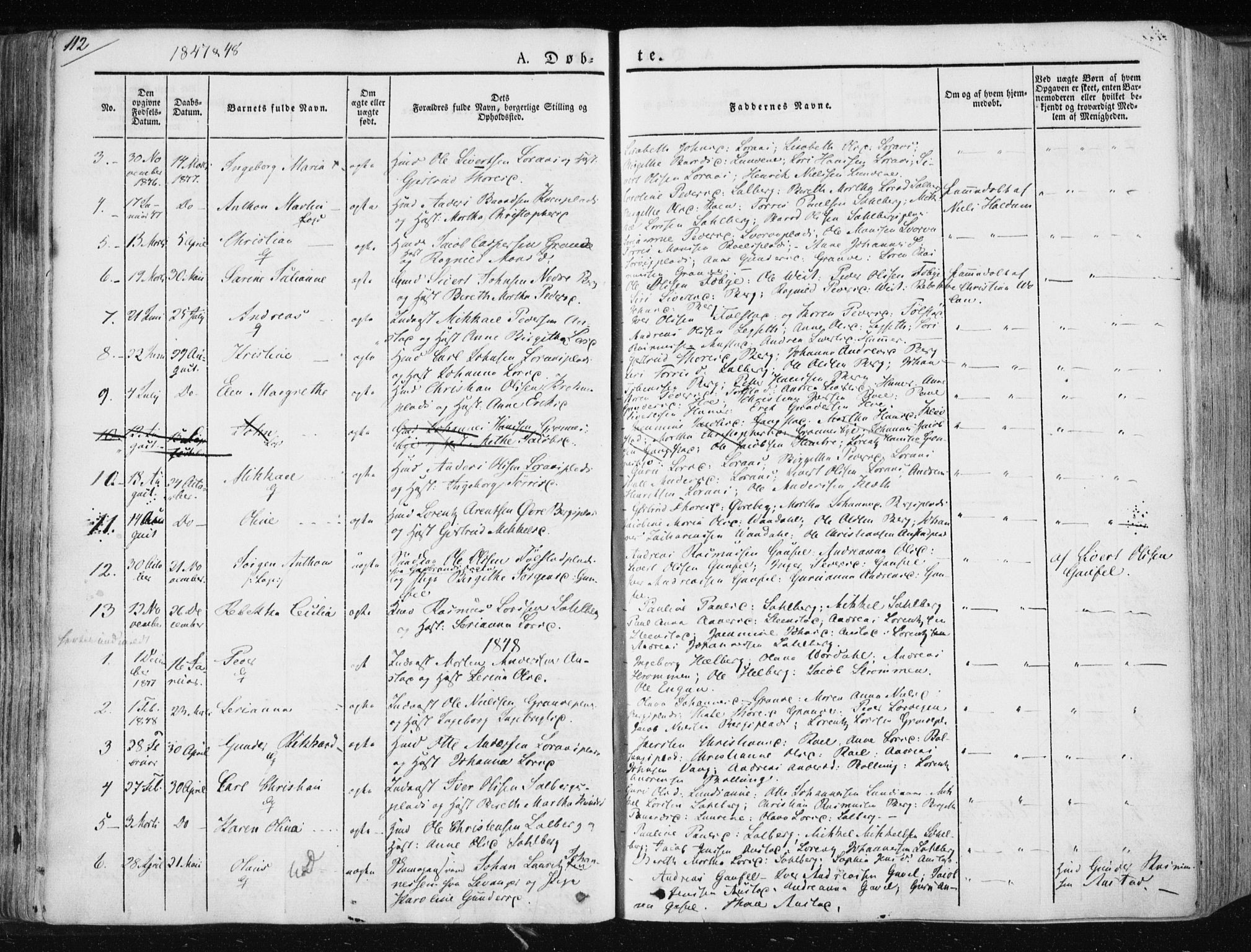 Ministerialprotokoller, klokkerbøker og fødselsregistre - Nord-Trøndelag, SAT/A-1458/730/L0280: Parish register (official) no. 730A07 /2, 1840-1854, p. 112