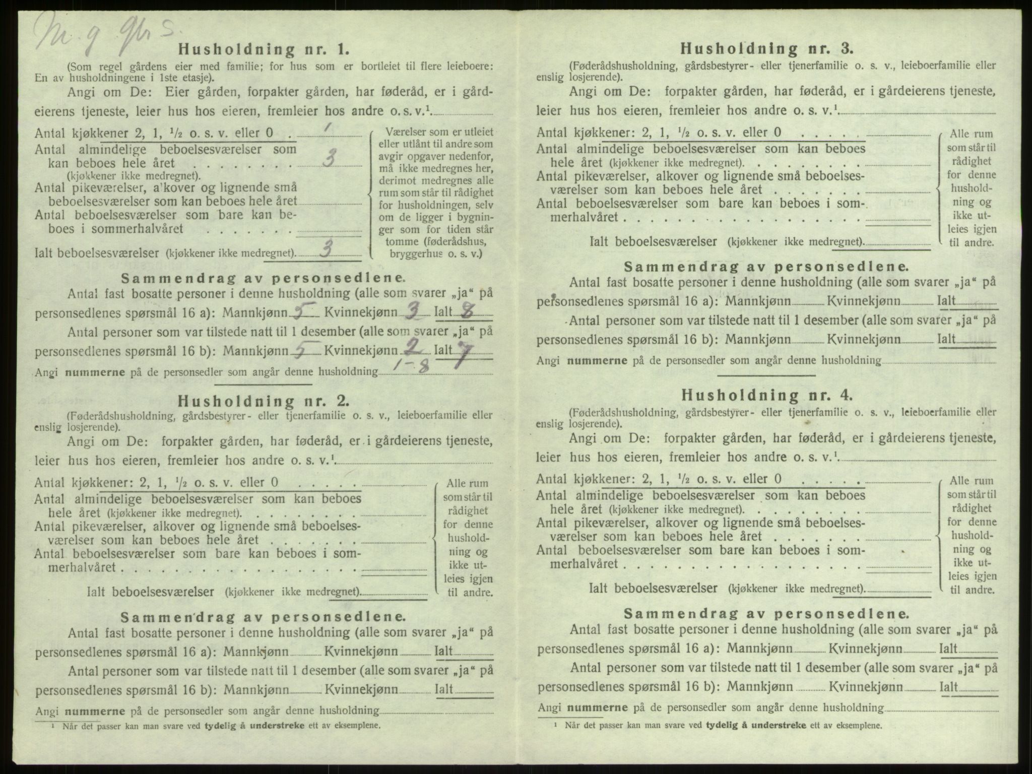 SAB, 1920 census for Manger, 1920, p. 1118