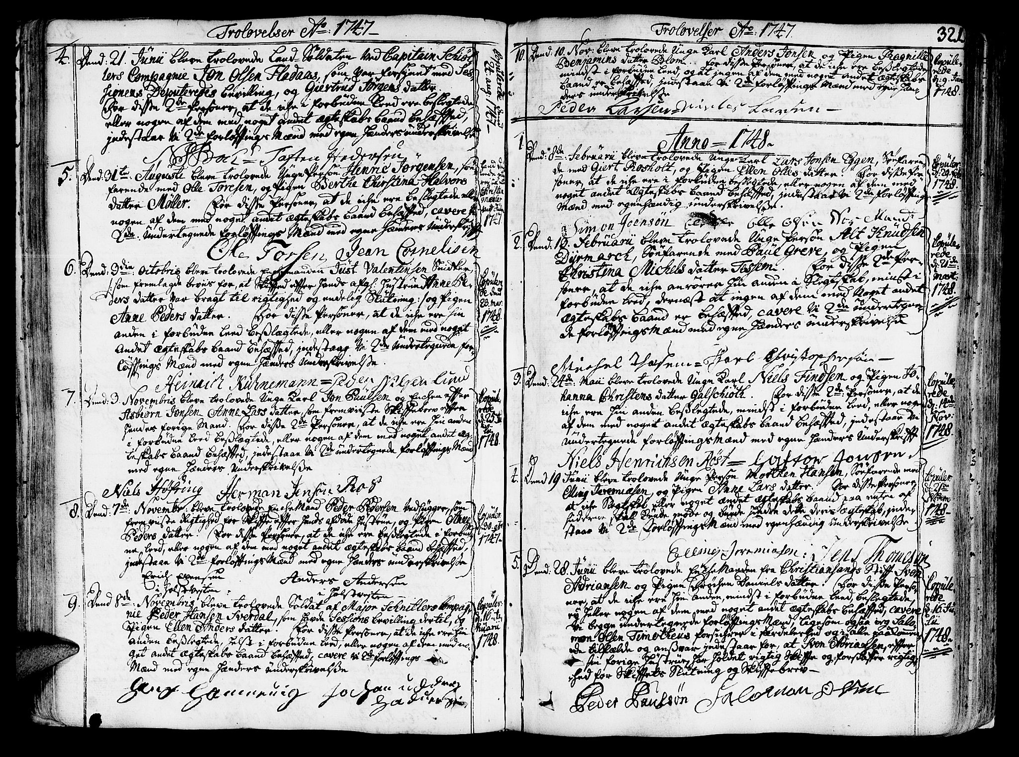 Ministerialprotokoller, klokkerbøker og fødselsregistre - Sør-Trøndelag, SAT/A-1456/602/L0103: Parish register (official) no. 602A01, 1732-1774, p. 321