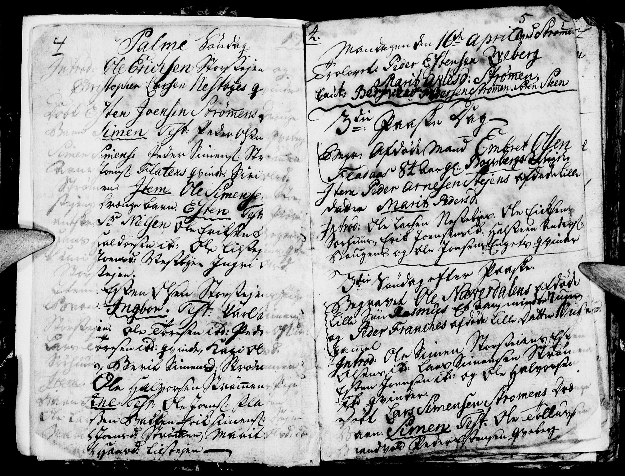 Tynset prestekontor, SAH/PREST-058/H/Ha/Haa/L0007: Parish register (official) no. 7, 1764-1769, p. 4-5