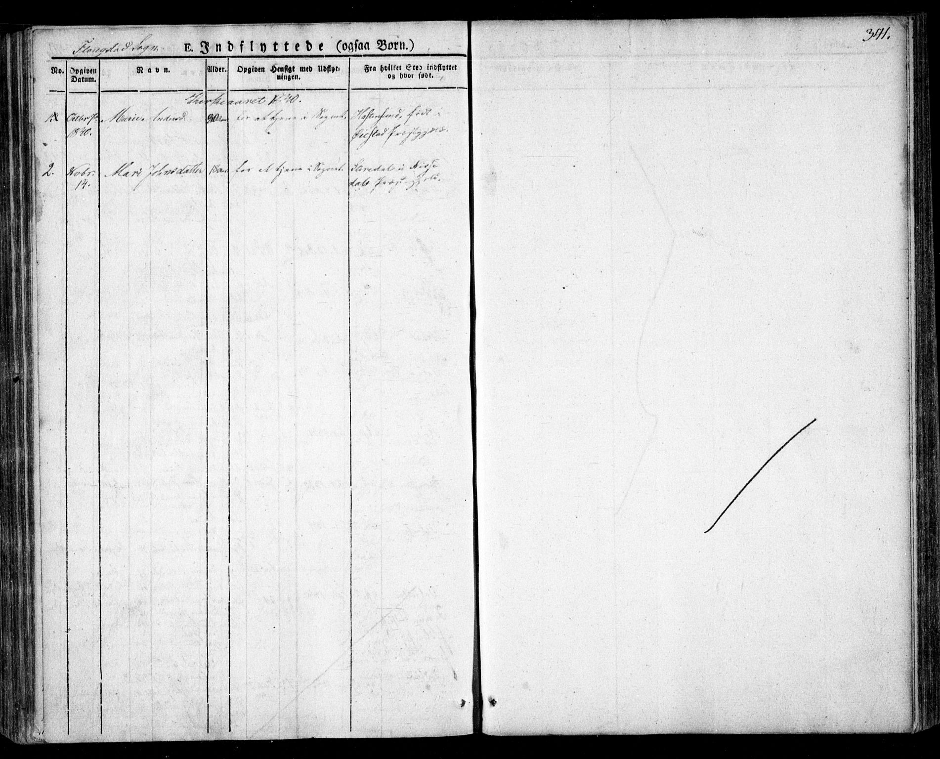 Dypvåg sokneprestkontor, SAK/1111-0007/F/Fa/Faa/L0004: Parish register (official) no. A 4, 1824-1840, p. 341