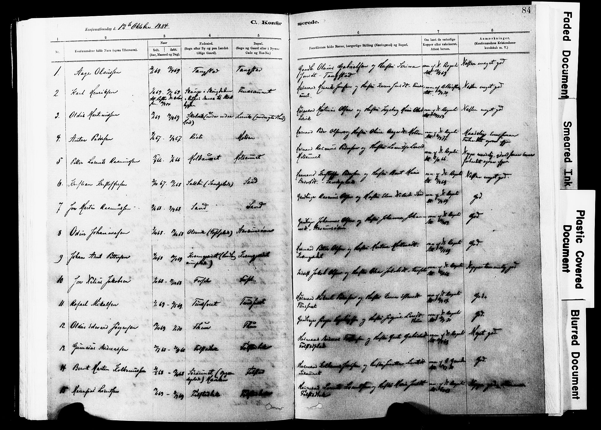 Ministerialprotokoller, klokkerbøker og fødselsregistre - Nord-Trøndelag, SAT/A-1458/744/L0420: Parish register (official) no. 744A04, 1882-1904, p. 84