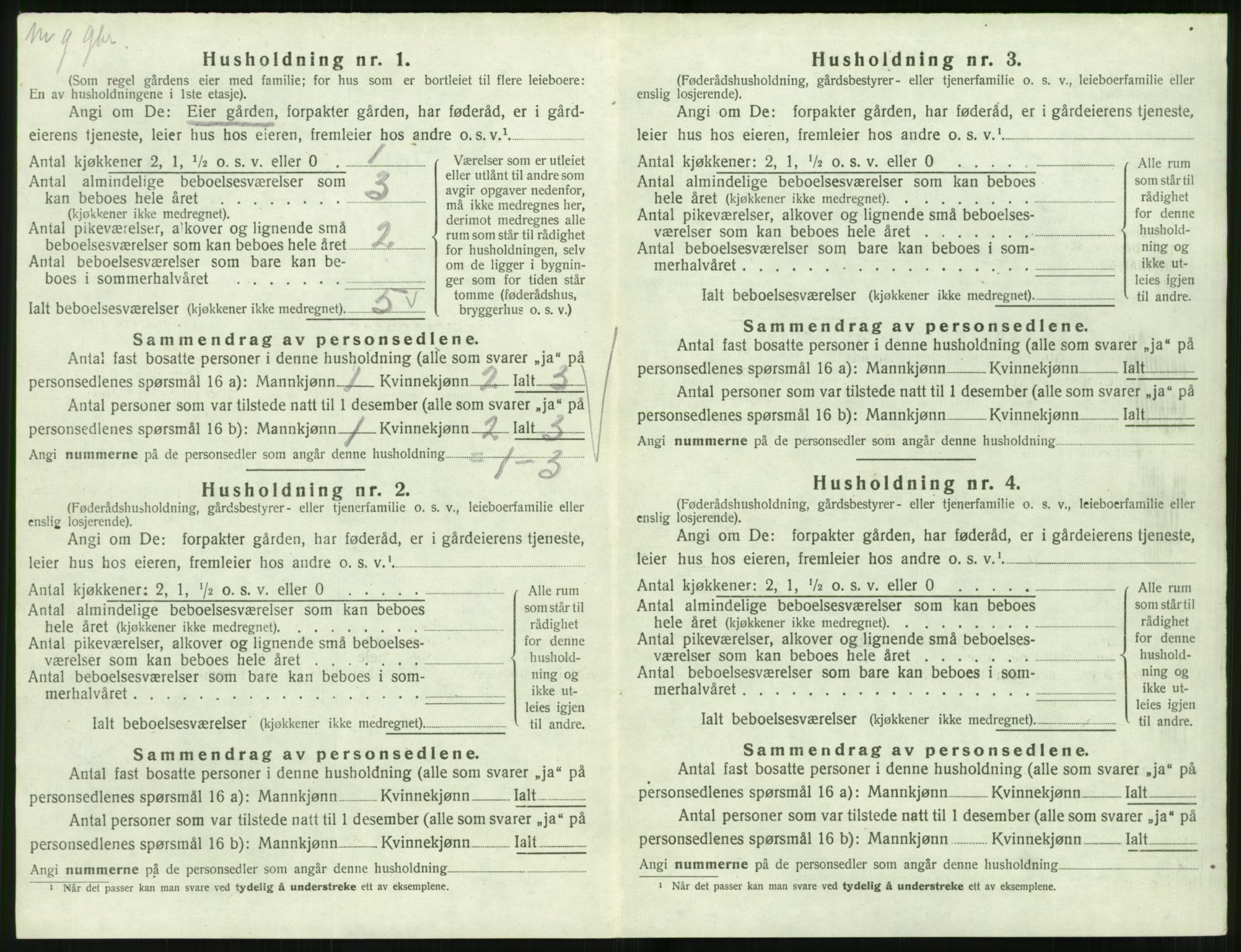 SAT, 1920 census for Vartdal, 1920, p. 30