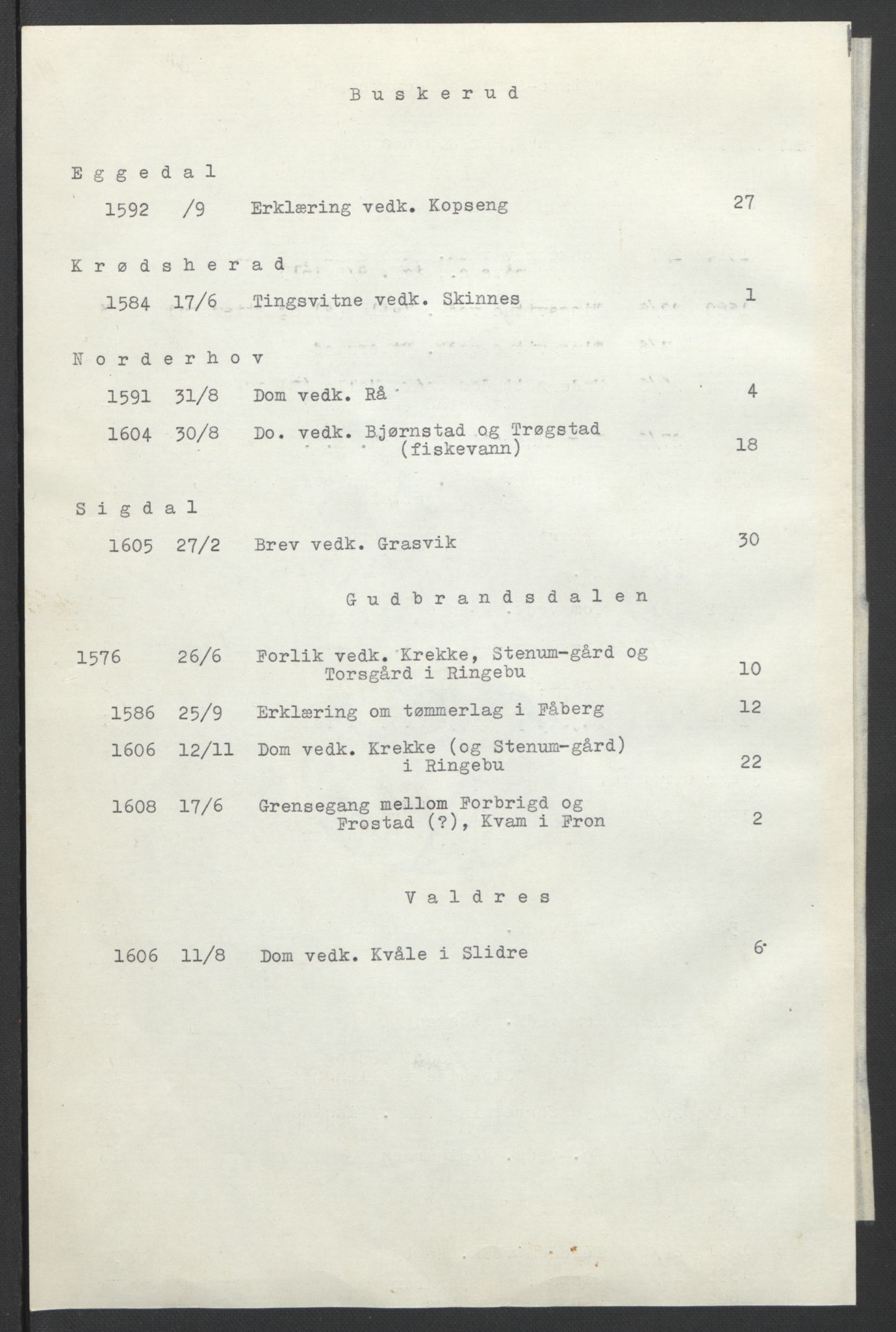 Oslo stiftsdireksjon, SAO/A-11085/G/Gb/L0001: Bispestolens dokumenter, 1584-1612, p. 3