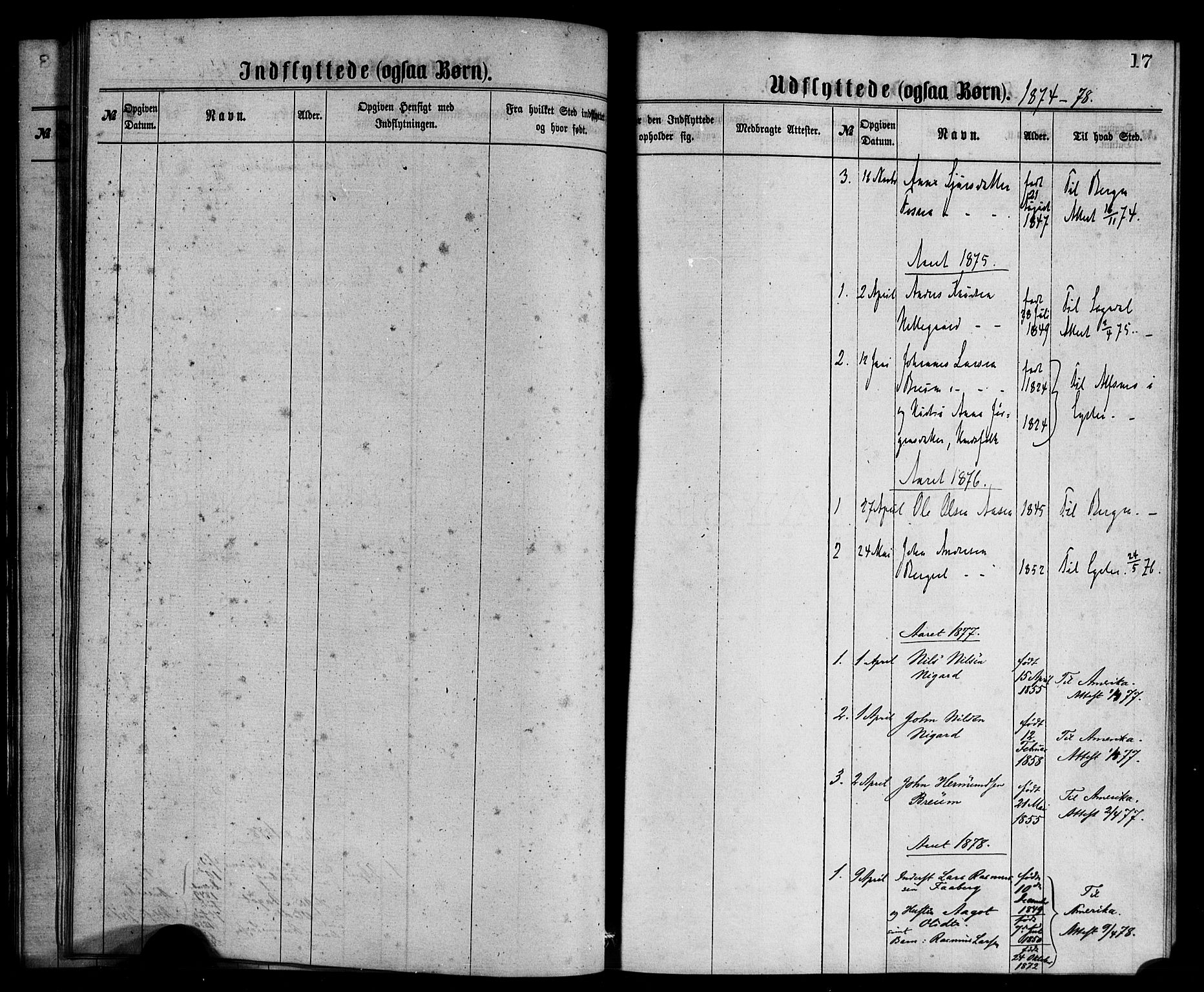 Jostedal sokneprestembete, SAB/A-80601/H/Haa/Haaa/L0010: Parish register (official) no. A 10, 1864-1886, p. 17