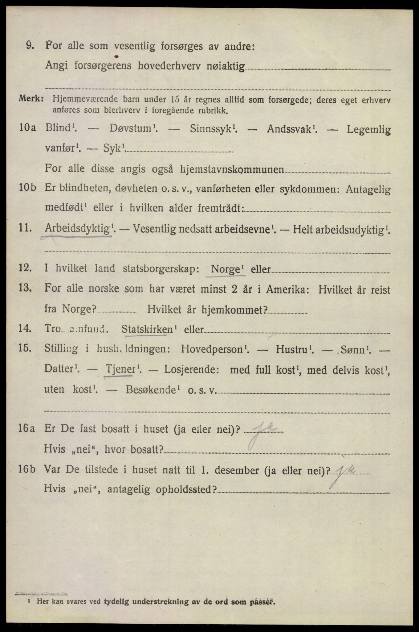 SAKO, 1920 census for Sande, 1920, p. 8073