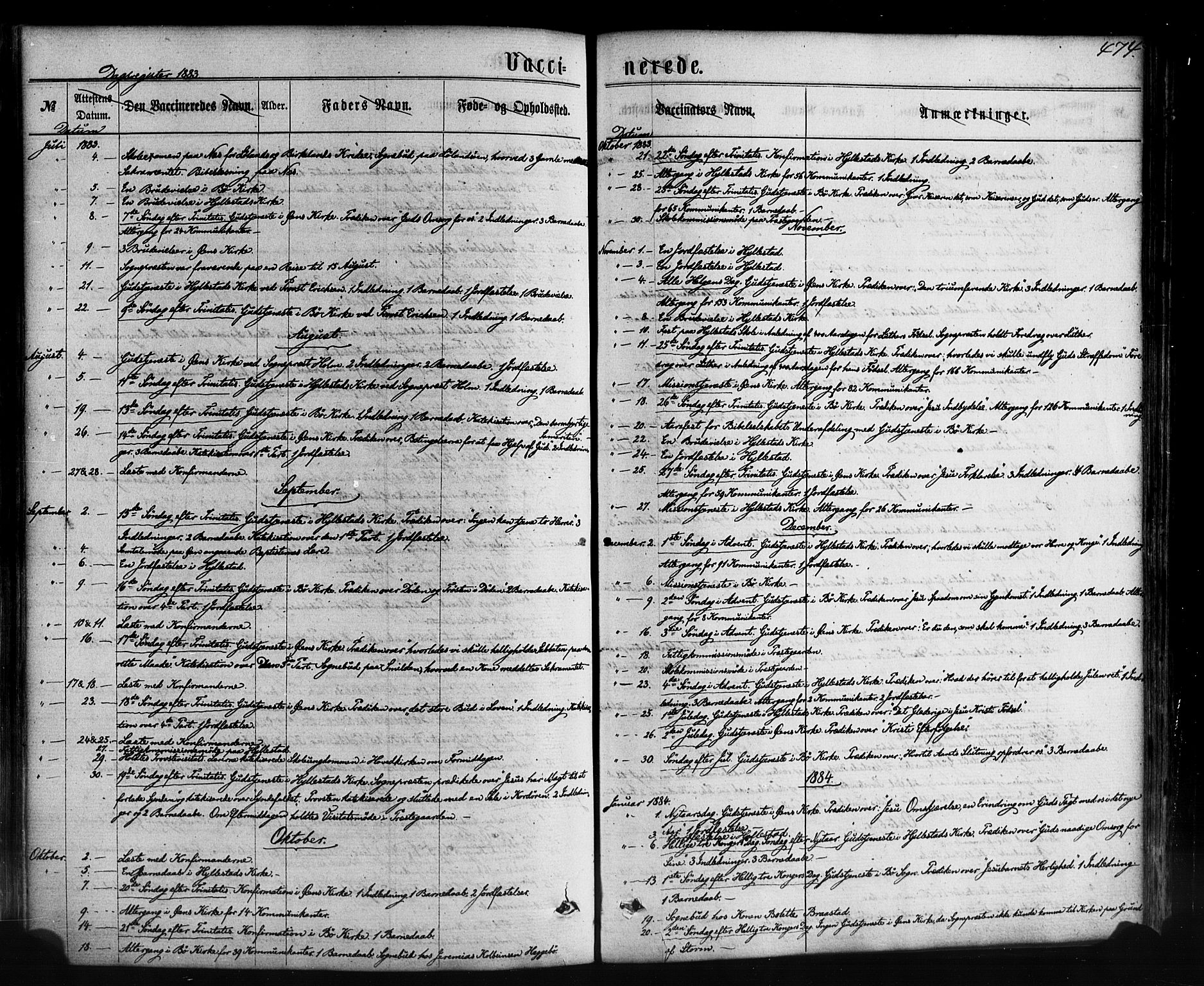 Hyllestad sokneprestembete, SAB/A-80401: Parish register (official) no. A 1, 1861-1886, p. 474