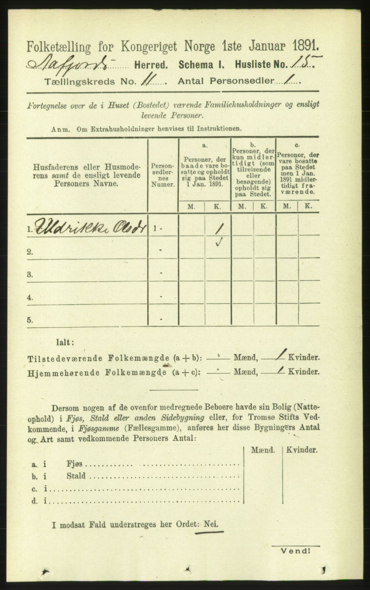 RA, 1891 census for 1630 Åfjord, 1891, p. 3262