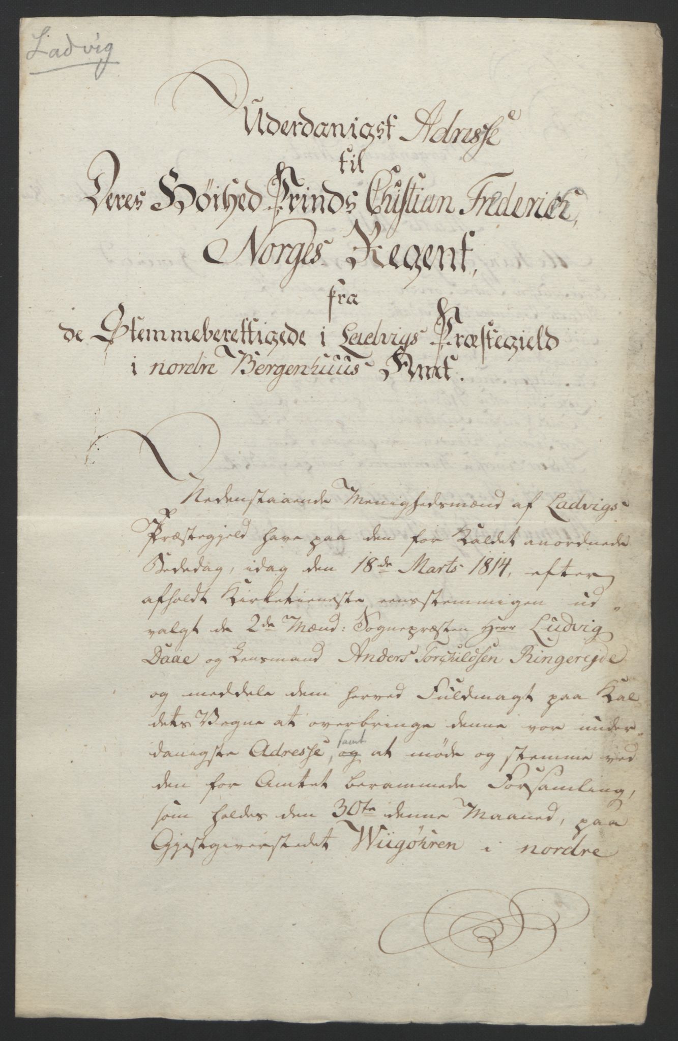 Statsrådssekretariatet, RA/S-1001/D/Db/L0008: Fullmakter for Eidsvollsrepresentantene i 1814. , 1814, p. 334