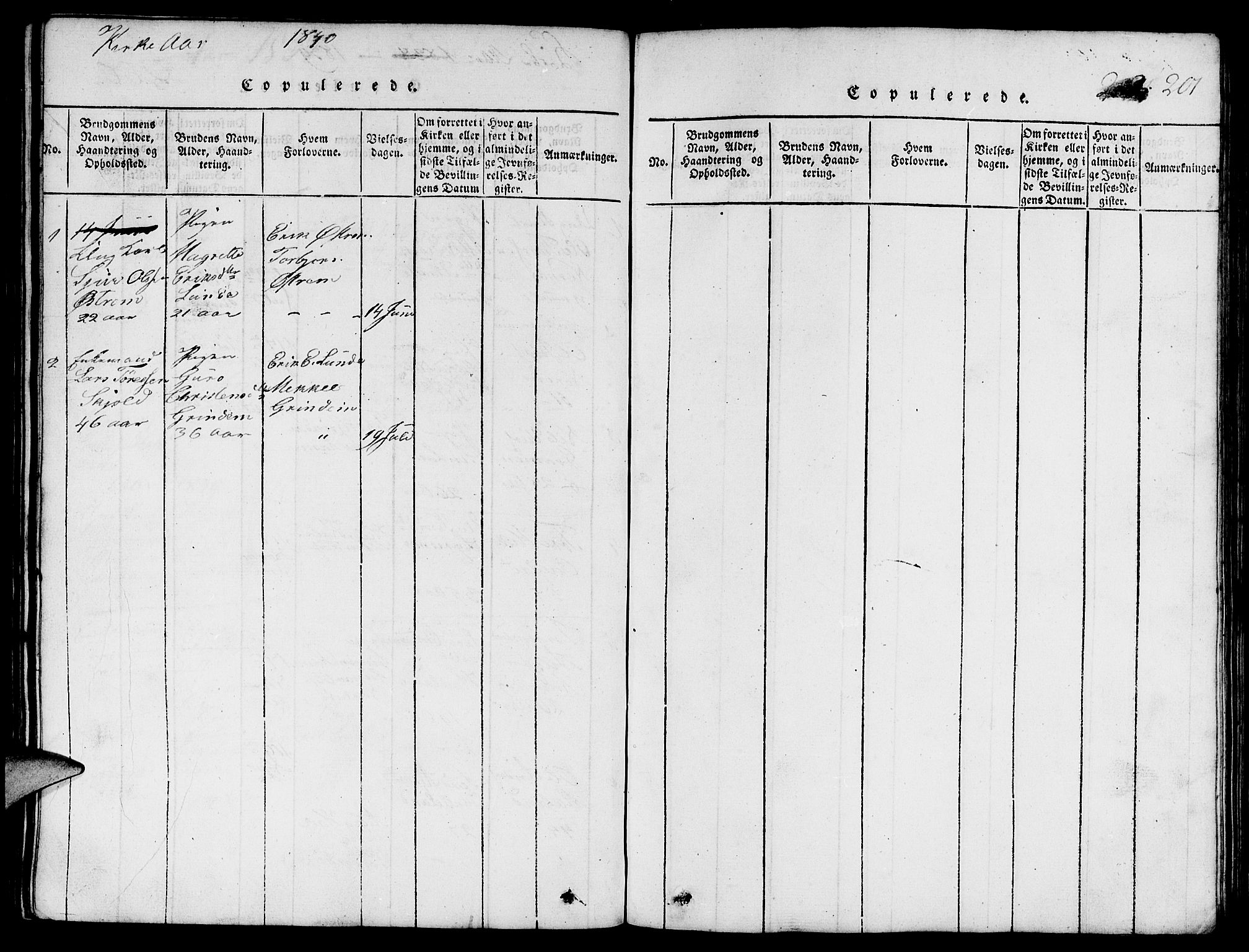 Etne sokneprestembete, SAB/A-75001/H/Hab: Parish register (copy) no. C 1, 1816-1841, p. 201