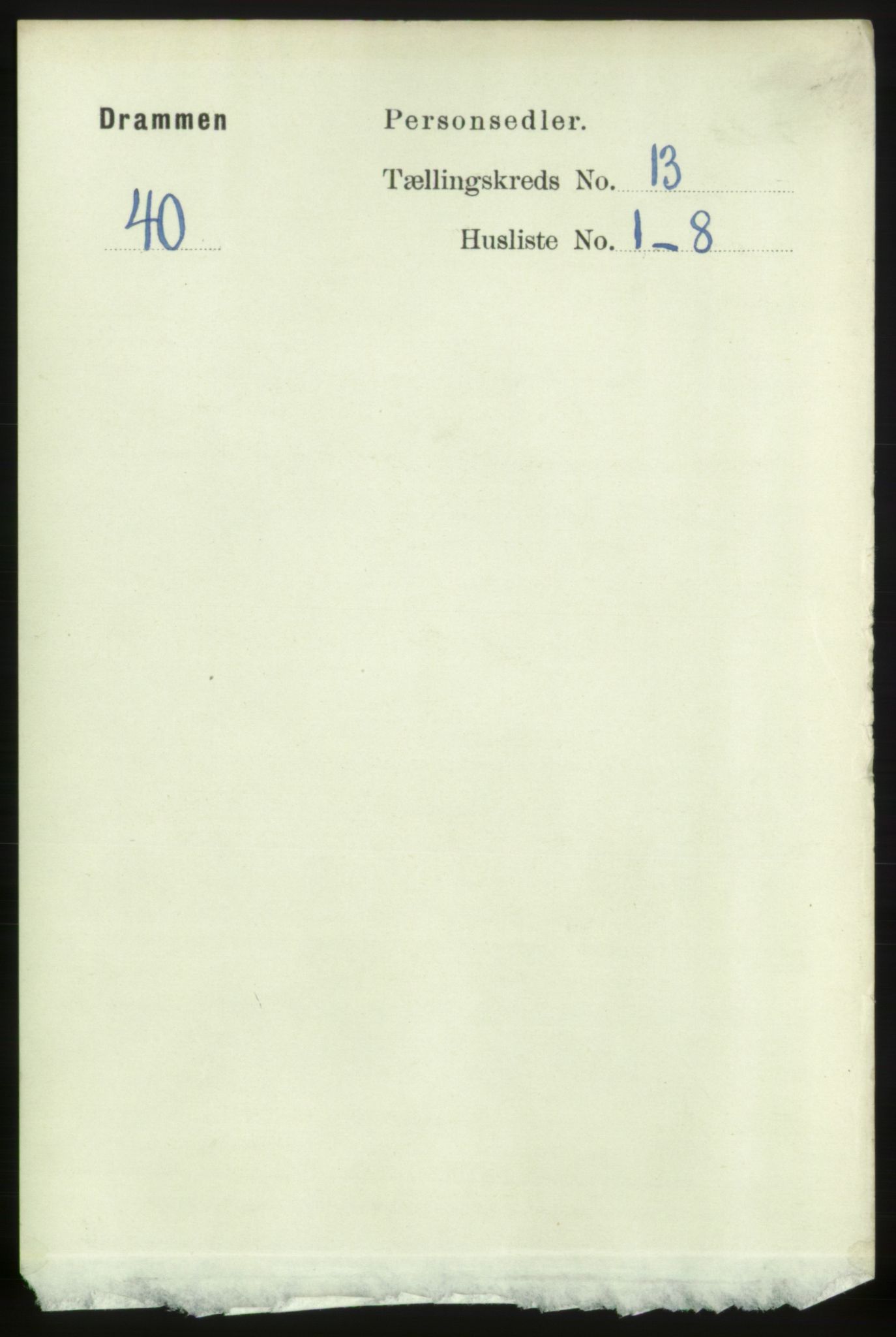 RA, 1891 census for 0602 Drammen, 1891, p. 9476