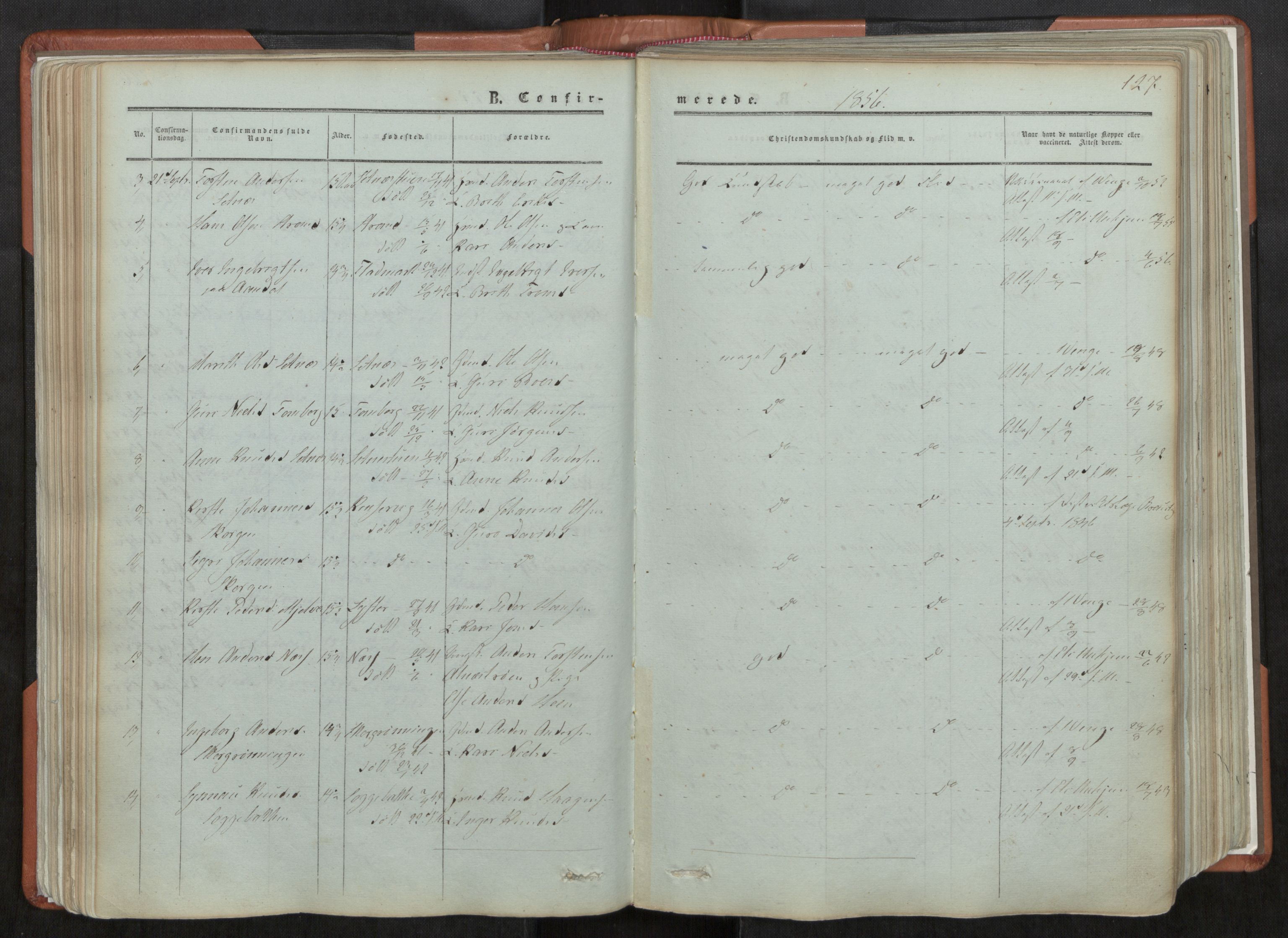 Ministerialprotokoller, klokkerbøker og fødselsregistre - Møre og Romsdal, AV/SAT-A-1454/544/L0572: Parish register (official) no. 544A05, 1854-1886, p. 127