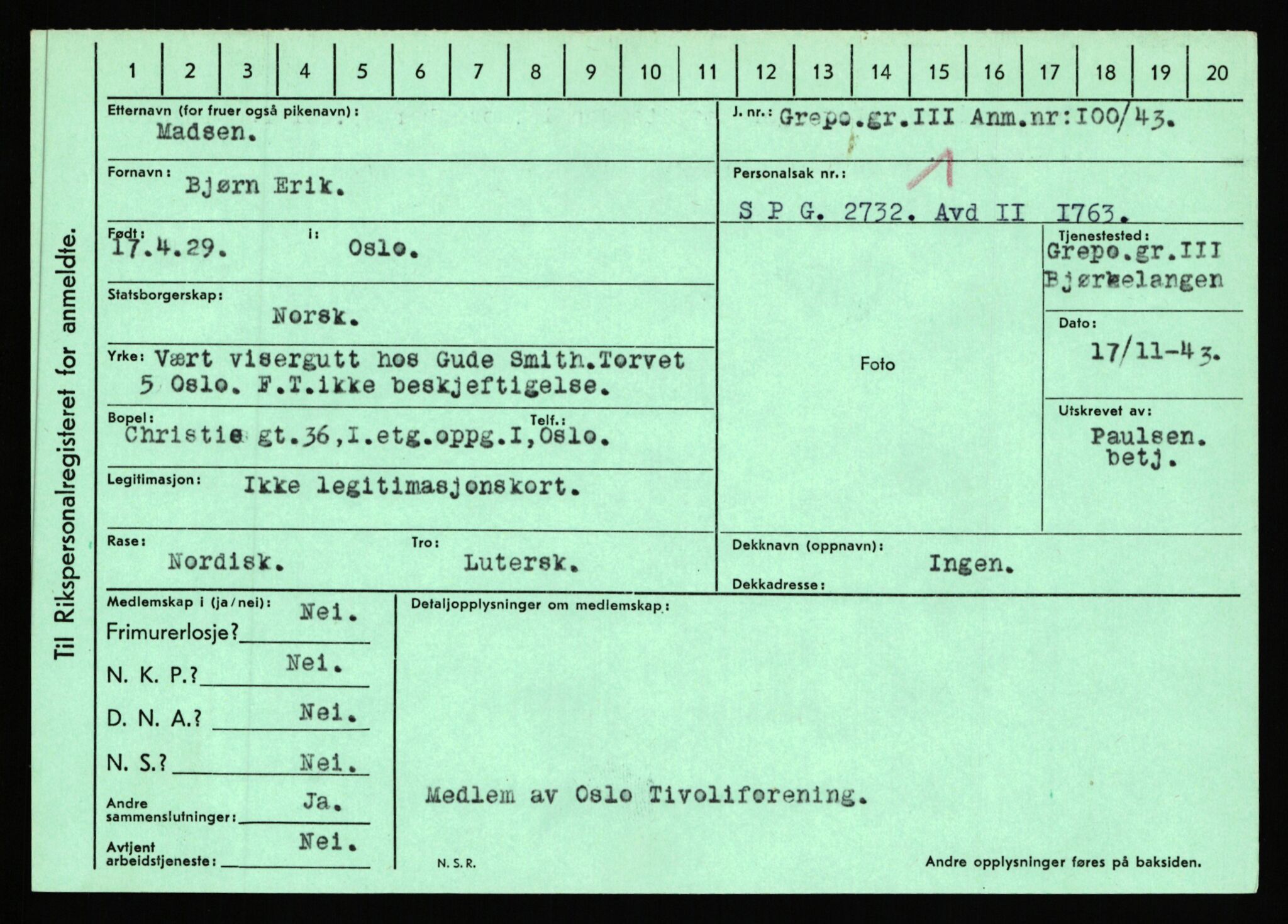 Statspolitiet - Hovedkontoret / Osloavdelingen, AV/RA-S-1329/C/Ca/L0010: Lind - Moksnes, 1943-1945, p. 2367