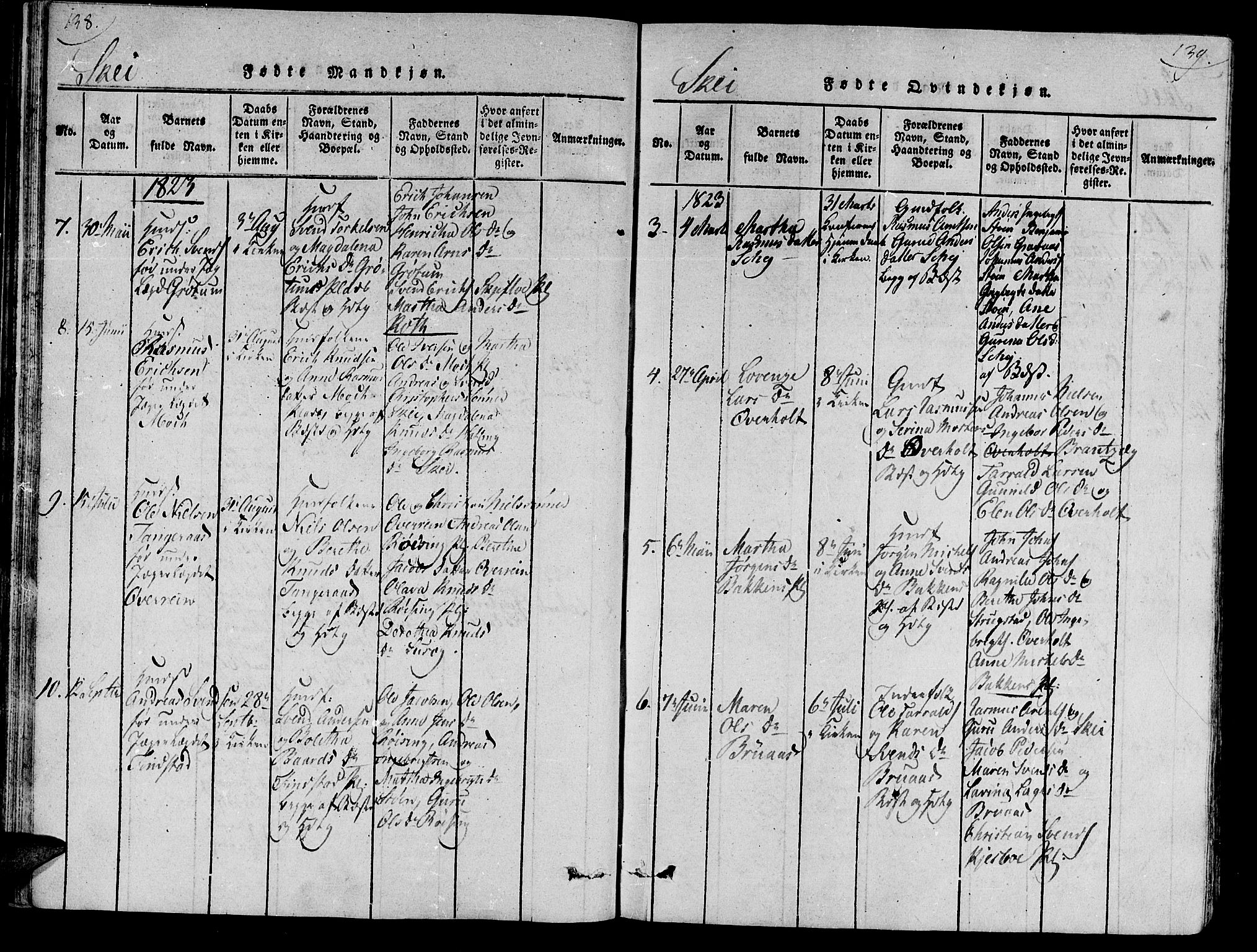 Ministerialprotokoller, klokkerbøker og fødselsregistre - Nord-Trøndelag, SAT/A-1458/735/L0333: Parish register (official) no. 735A04 /2, 1816-1825, p. 138-139