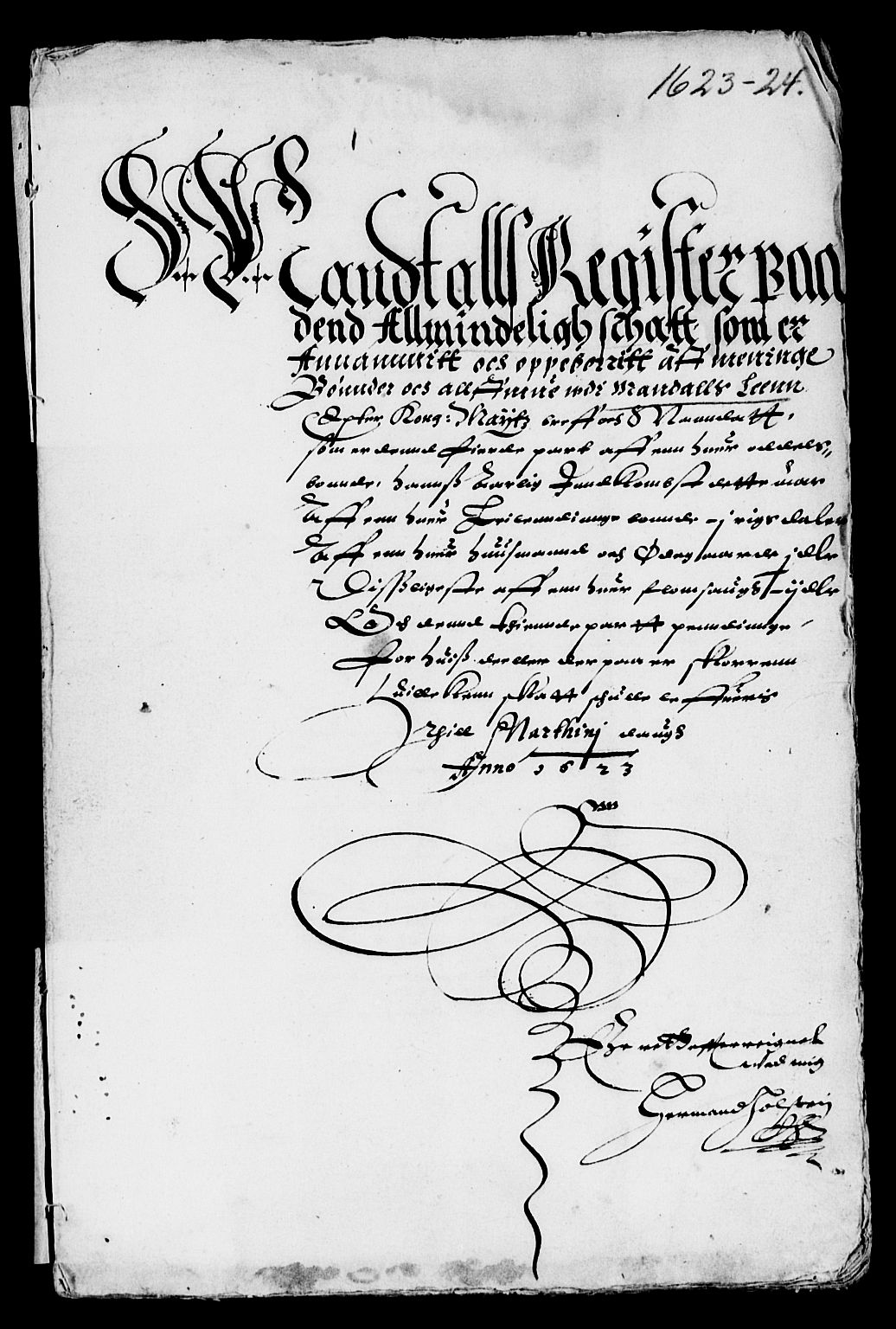 Rentekammeret inntil 1814, Reviderte regnskaper, Lensregnskaper, RA/EA-5023/R/Rb/Rbq/L0014: Nedenes len. Mandals len. Råbyggelag., 1622-1624