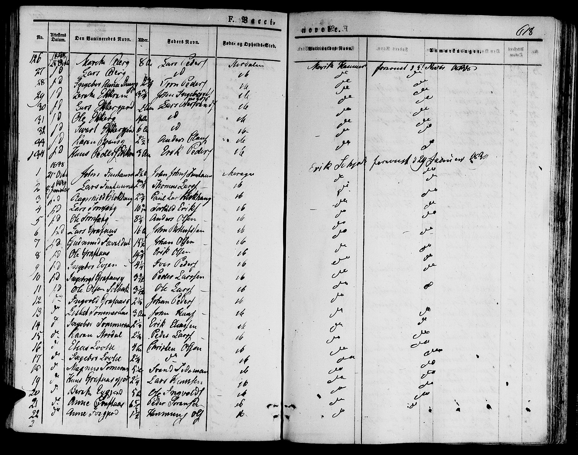 Ministerialprotokoller, klokkerbøker og fødselsregistre - Nord-Trøndelag, SAT/A-1458/709/L0072: Parish register (official) no. 709A12, 1833-1844, p. 618