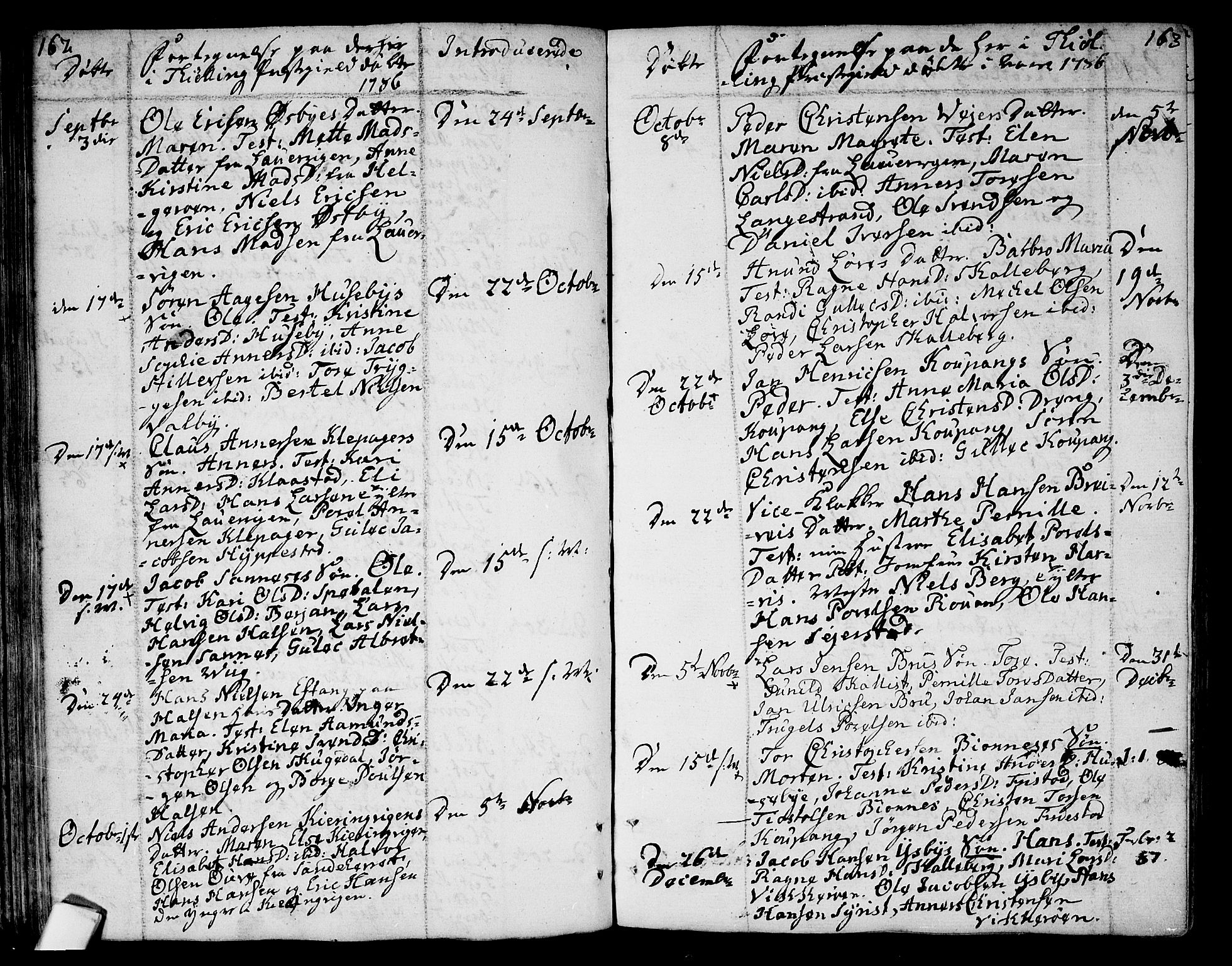 Tjølling kirkebøker, AV/SAKO-A-60/F/Fa/L0004: Parish register (official) no. 4, 1779-1817, p. 162-163