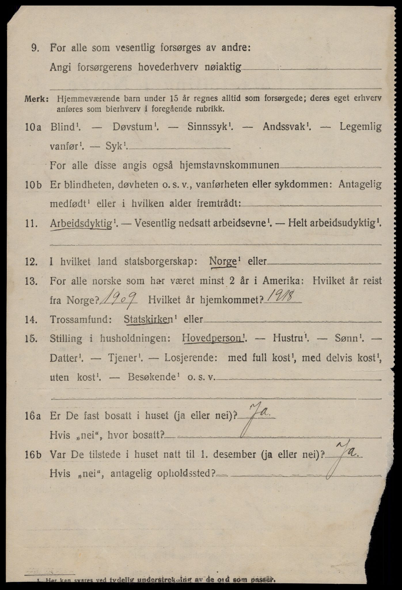 SAT, 1920 census for Sylte, 1920, p. 1182