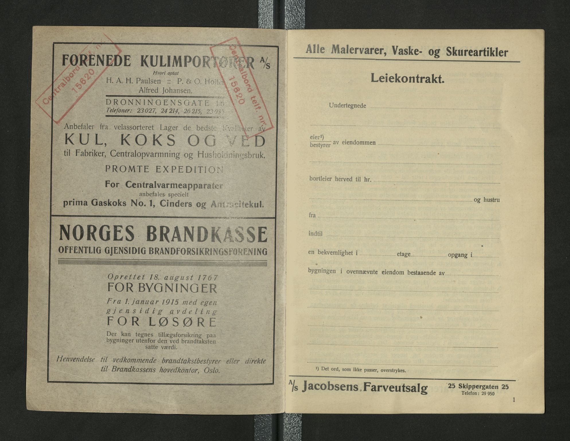 Bård Toldnes samling - lokalia fra Levanger, TIKA/PA-1549/G/L0004: Husleiebok