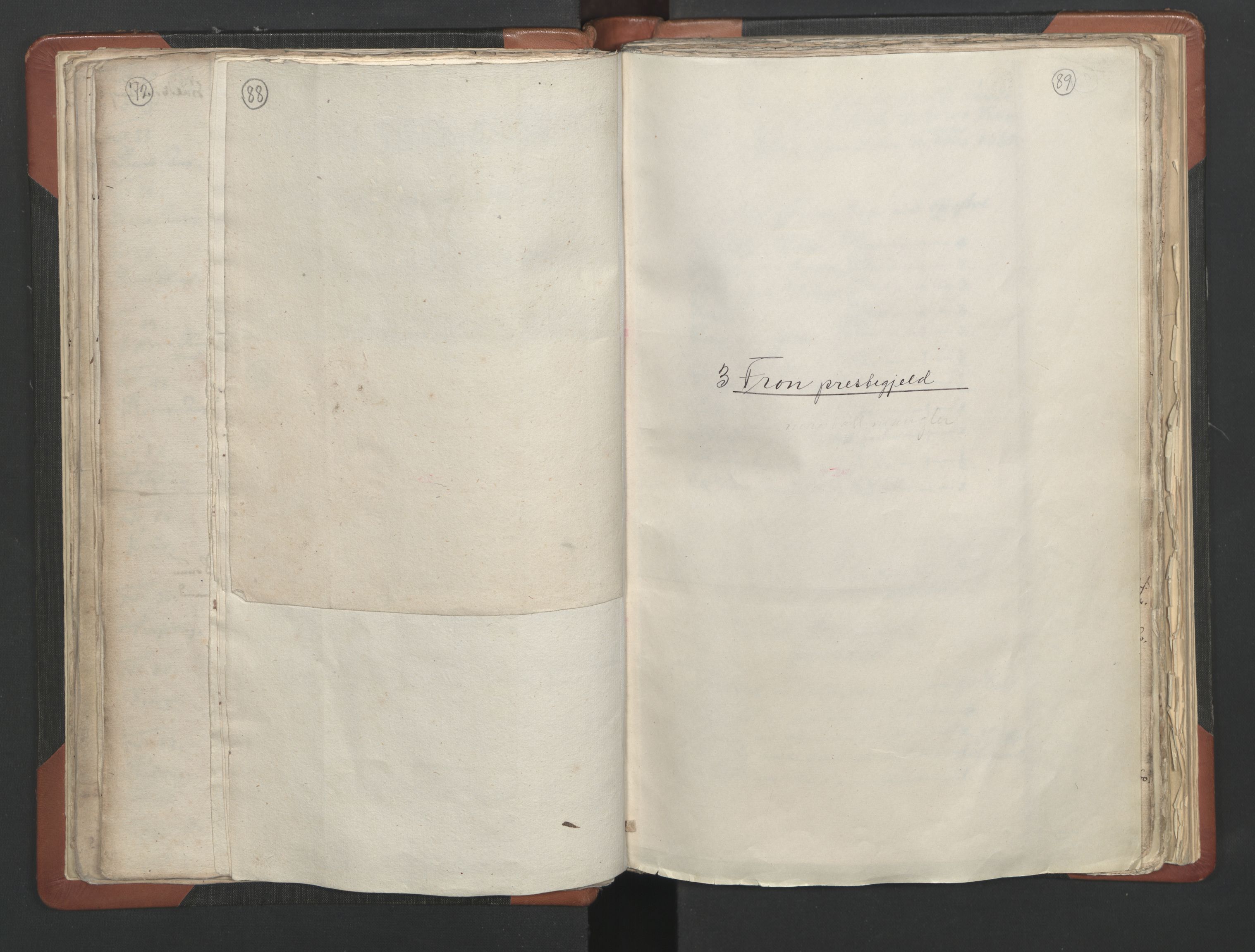 RA, Vicar's Census 1664-1666, no. 6: Gudbrandsdal deanery, 1664-1666, p. 88-89