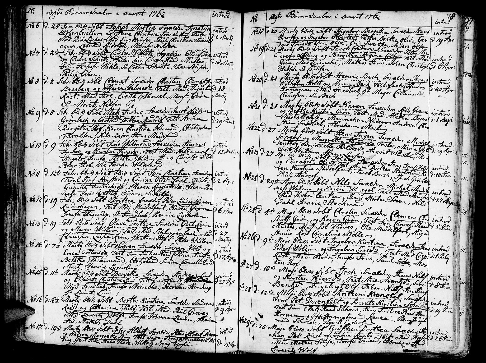 Ministerialprotokoller, klokkerbøker og fødselsregistre - Sør-Trøndelag, SAT/A-1456/602/L0103: Parish register (official) no. 602A01, 1732-1774, p. 78