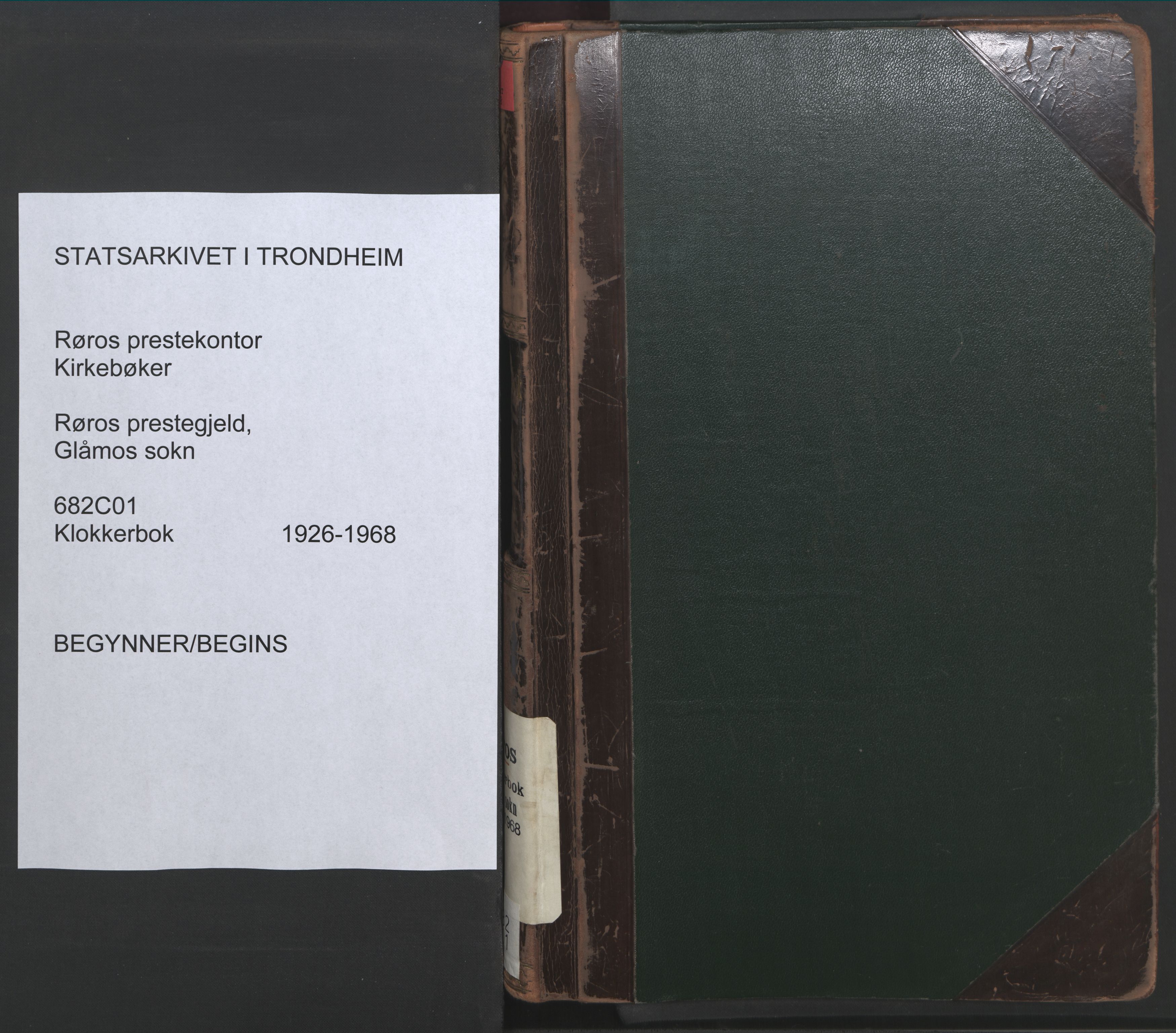 Ministerialprotokoller, klokkerbøker og fødselsregistre - Sør-Trøndelag, SAT/A-1456/682/L0947: Parish register (copy) no. 682C01, 1926-1968