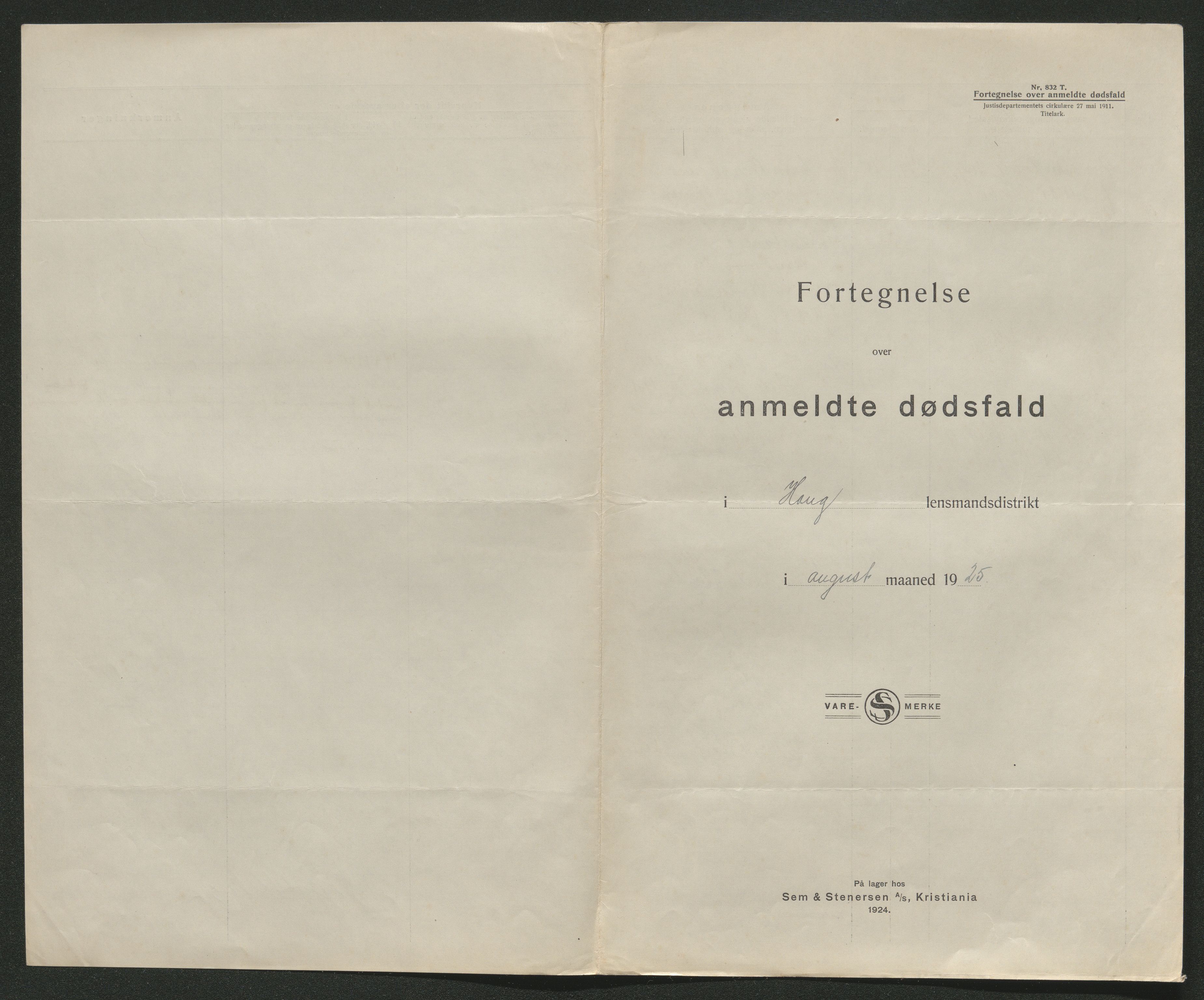 Eiker, Modum og Sigdal sorenskriveri, AV/SAKO-A-123/H/Ha/Hab/L0043: Dødsfallsmeldinger, 1925, p. 434