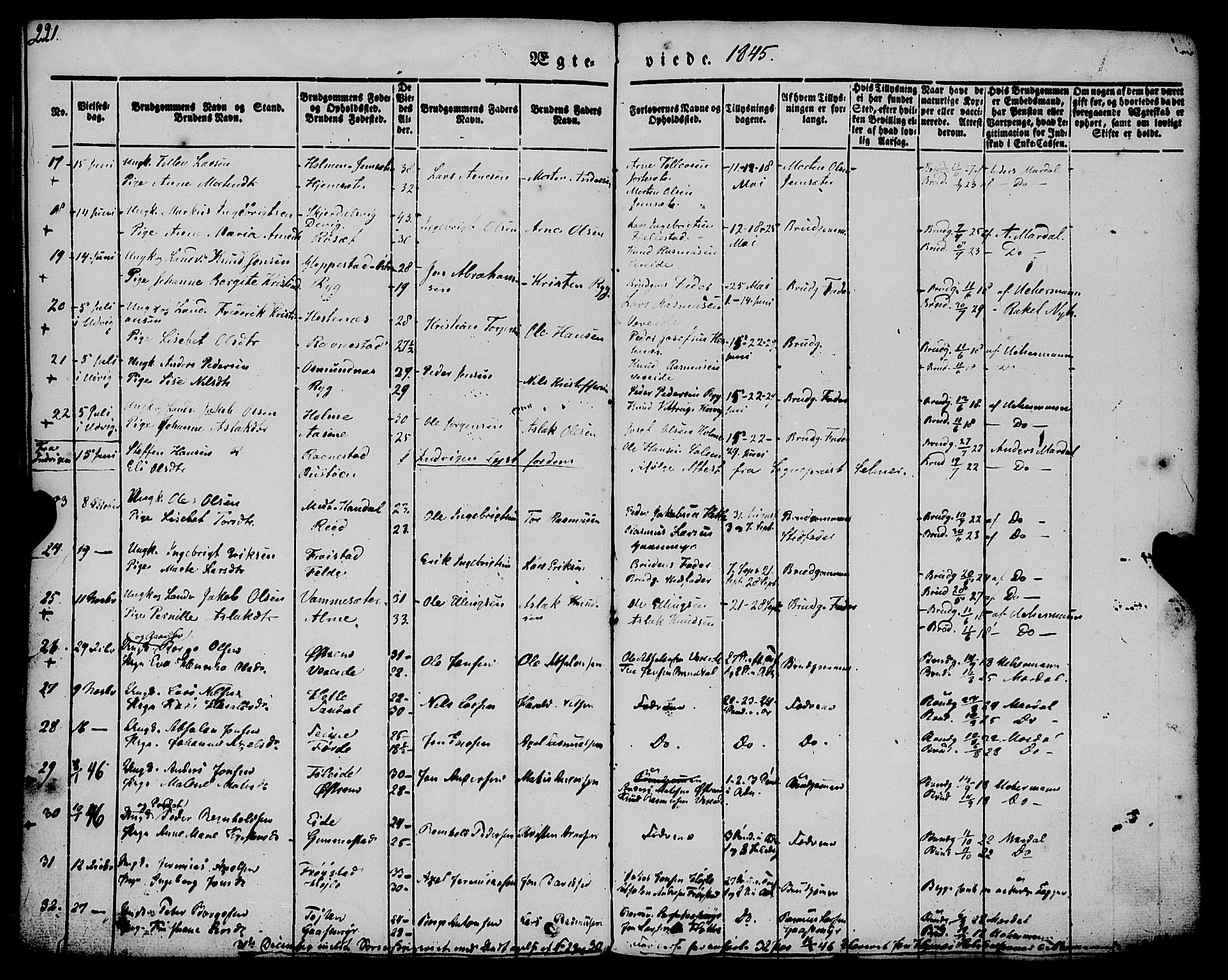 Gloppen sokneprestembete, SAB/A-80101/H/Haa/Haaa/L0008: Parish register (official) no. A 8, 1837-1855, p. 221