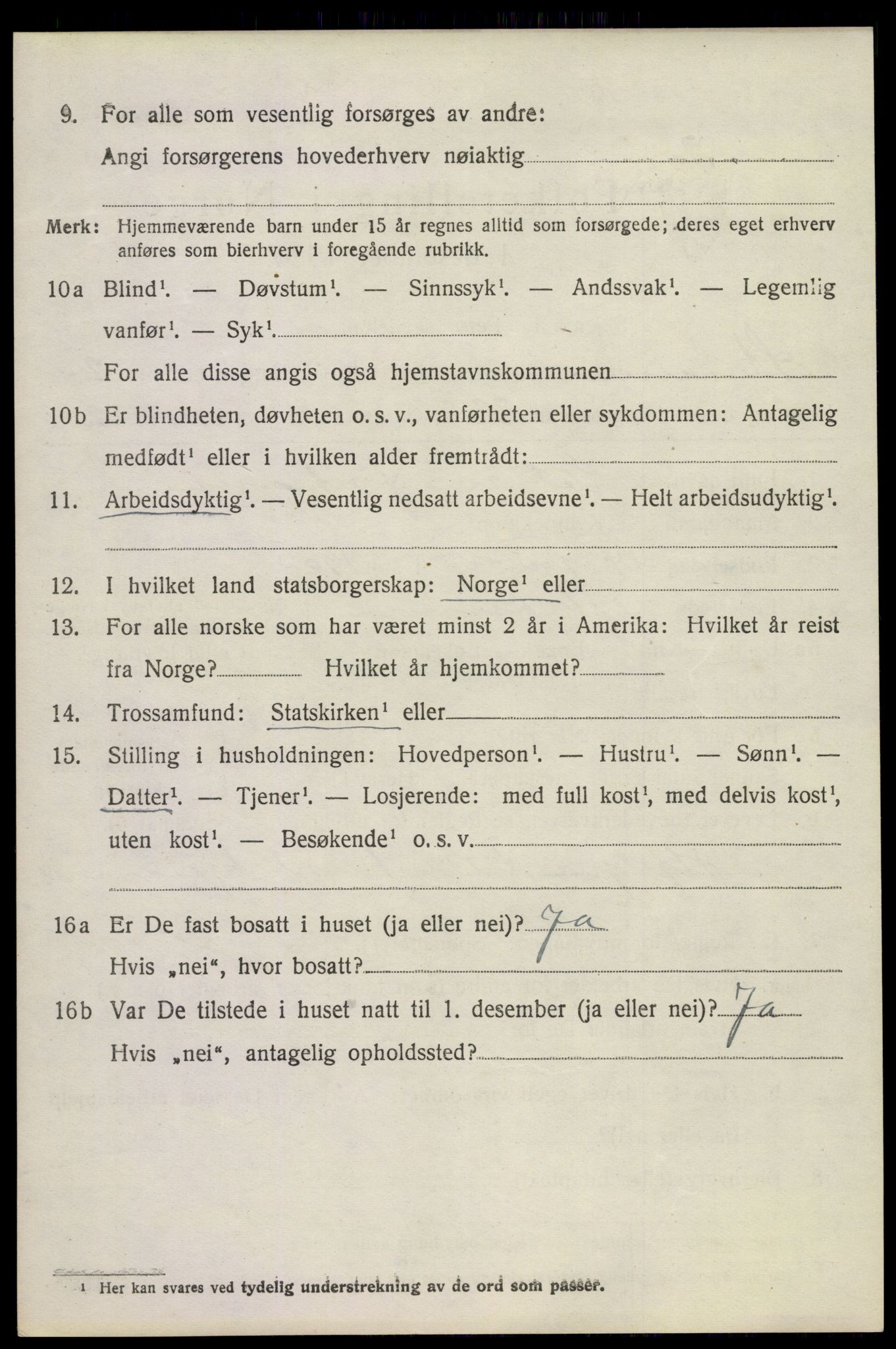 SAKO, 1920 census for Strømm, 1920, p. 1932