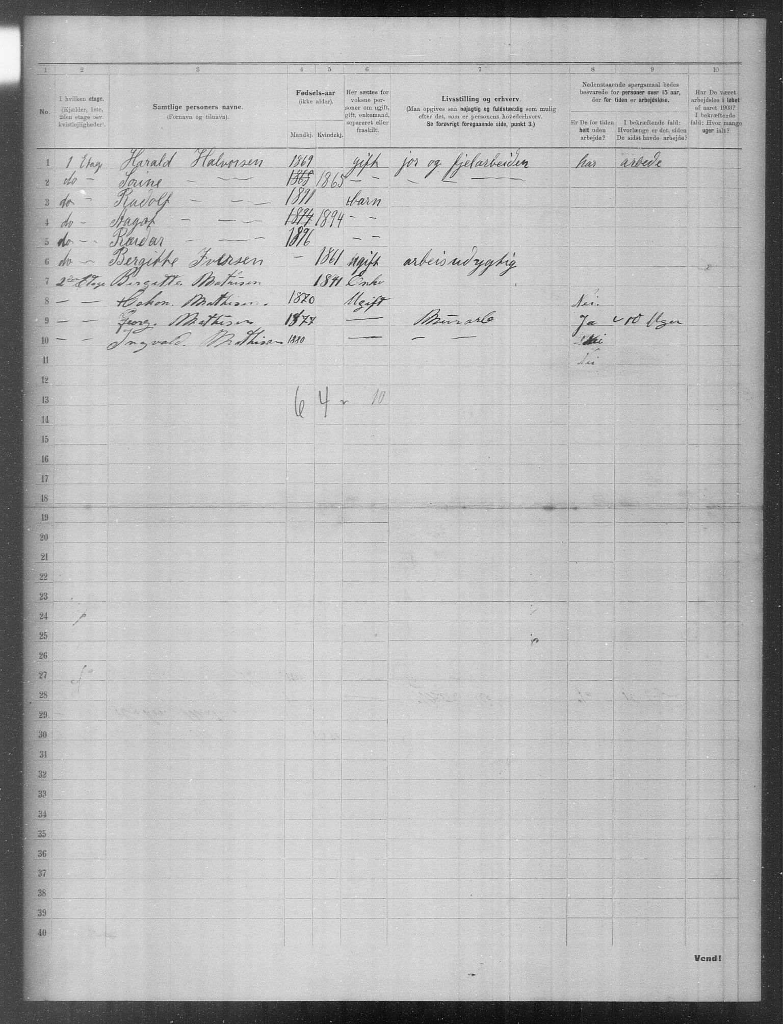 OBA, Municipal Census 1903 for Kristiania, 1903, p. 11366