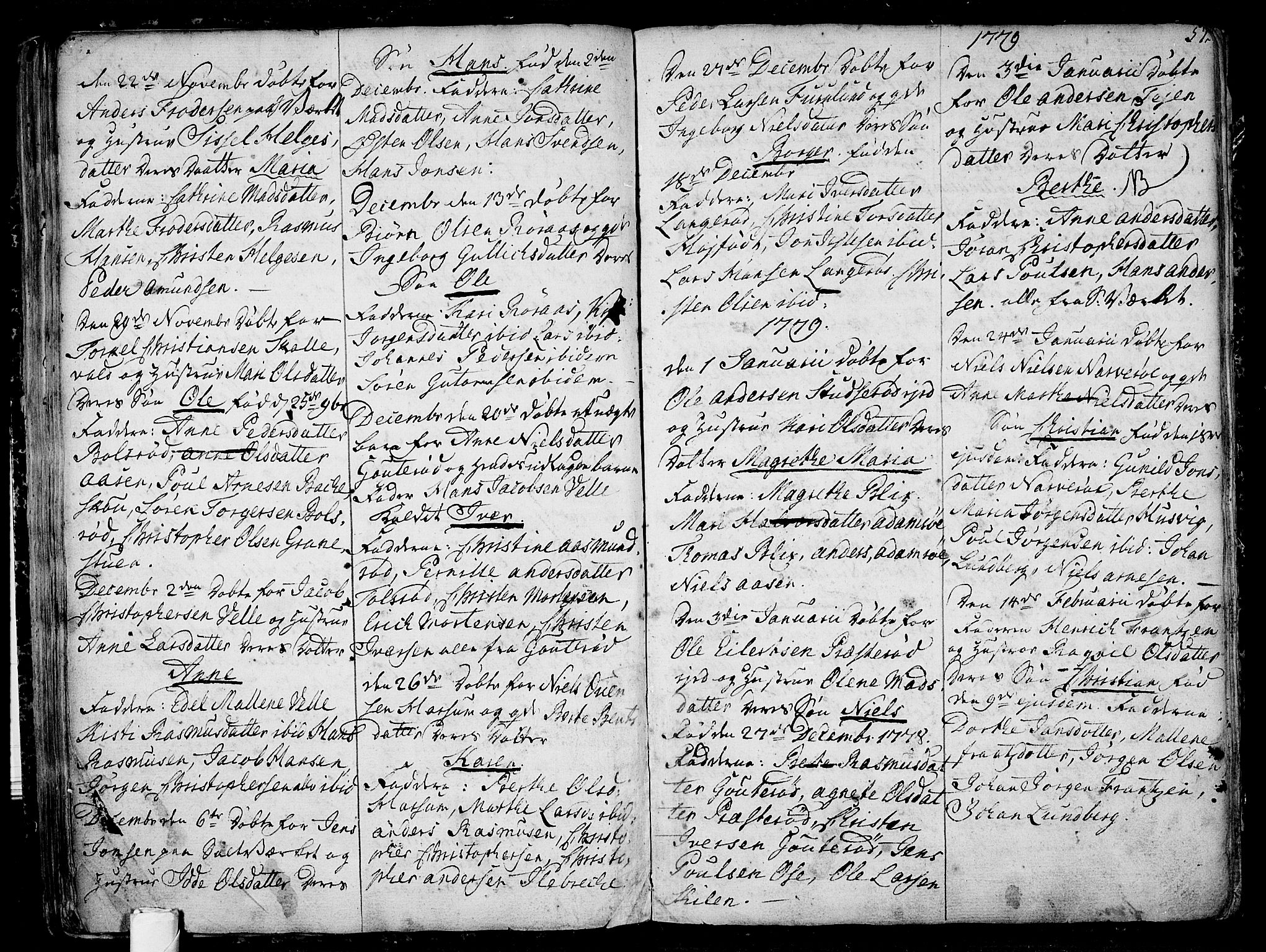 Sem kirkebøker, AV/SAKO-A-5/F/Fb/L0002: Parish register (official) no. II 2, 1764-1792, p. 57