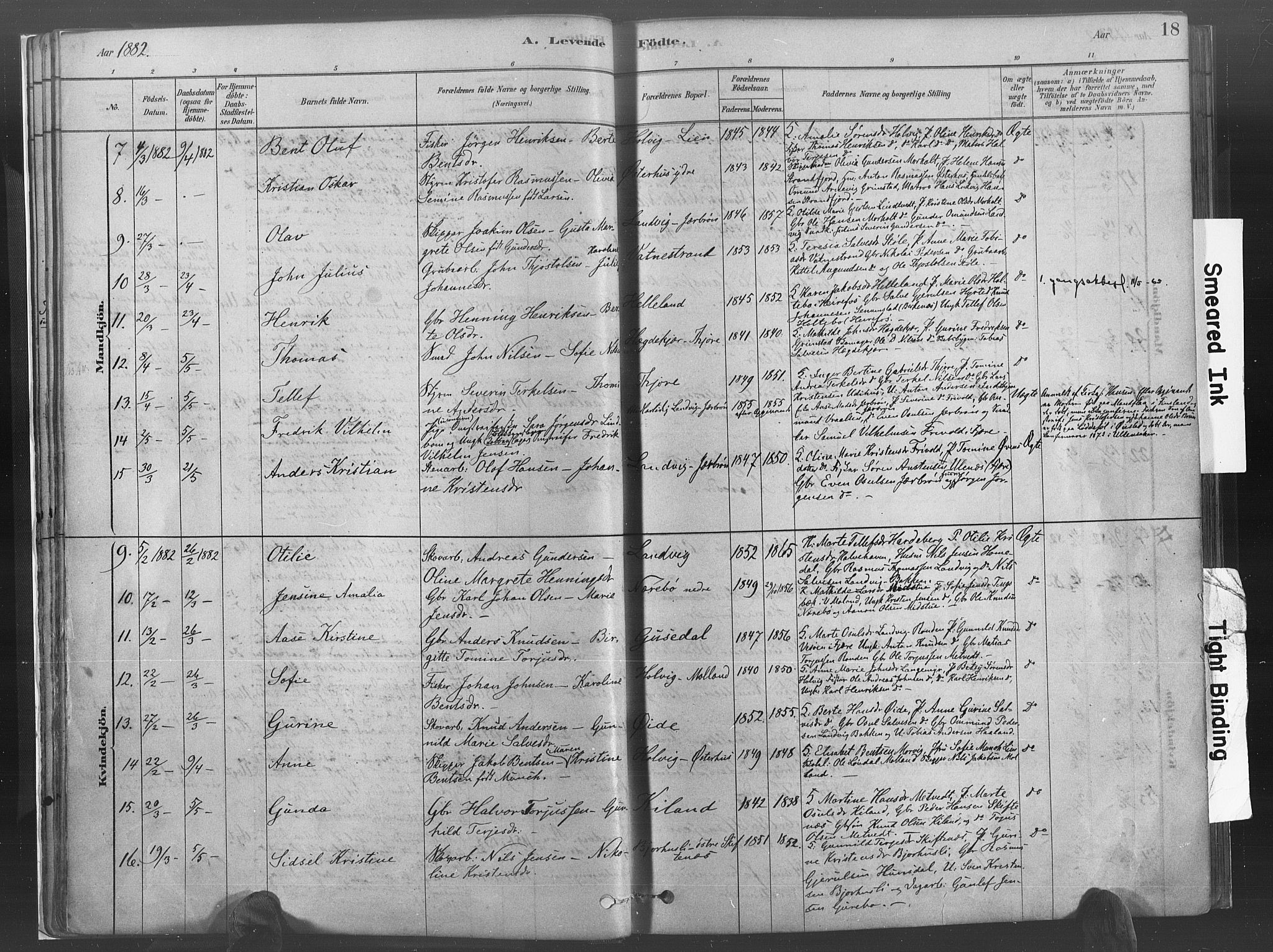 Hommedal sokneprestkontor, SAK/1111-0023/F/Fa/Fab/L0006: Parish register (official) no. A 6, 1878-1897, p. 18