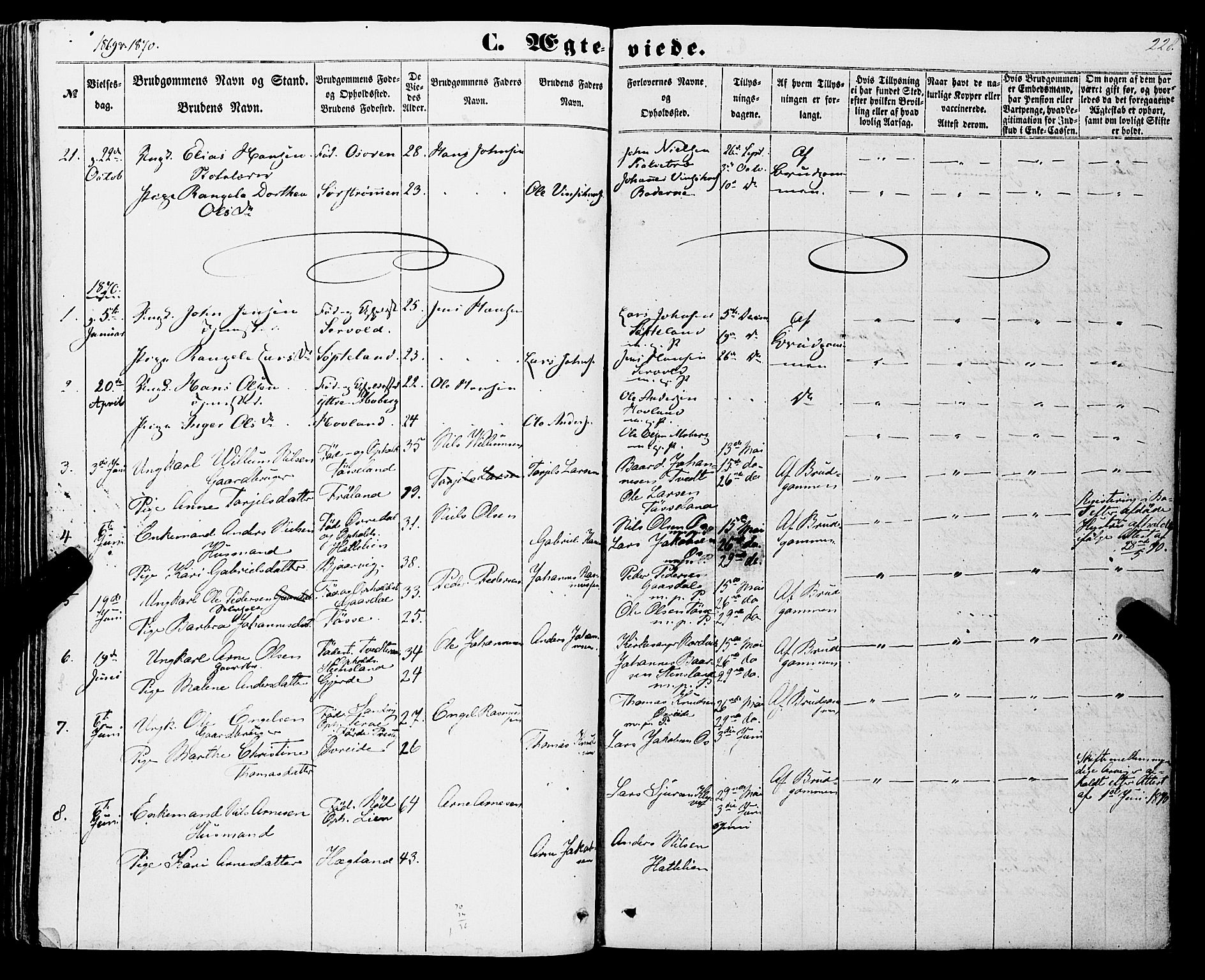 Os sokneprestembete, SAB/A-99929: Parish register (official) no. A 17, 1860-1873, p. 228