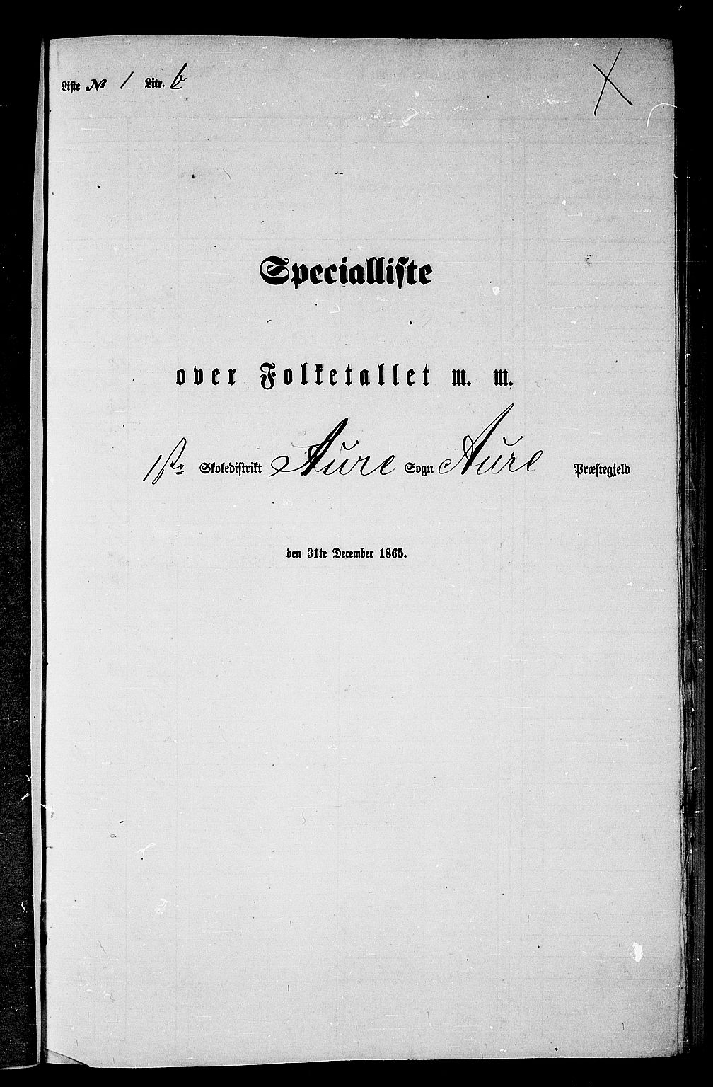 RA, 1865 census for Aure, 1865, p. 24