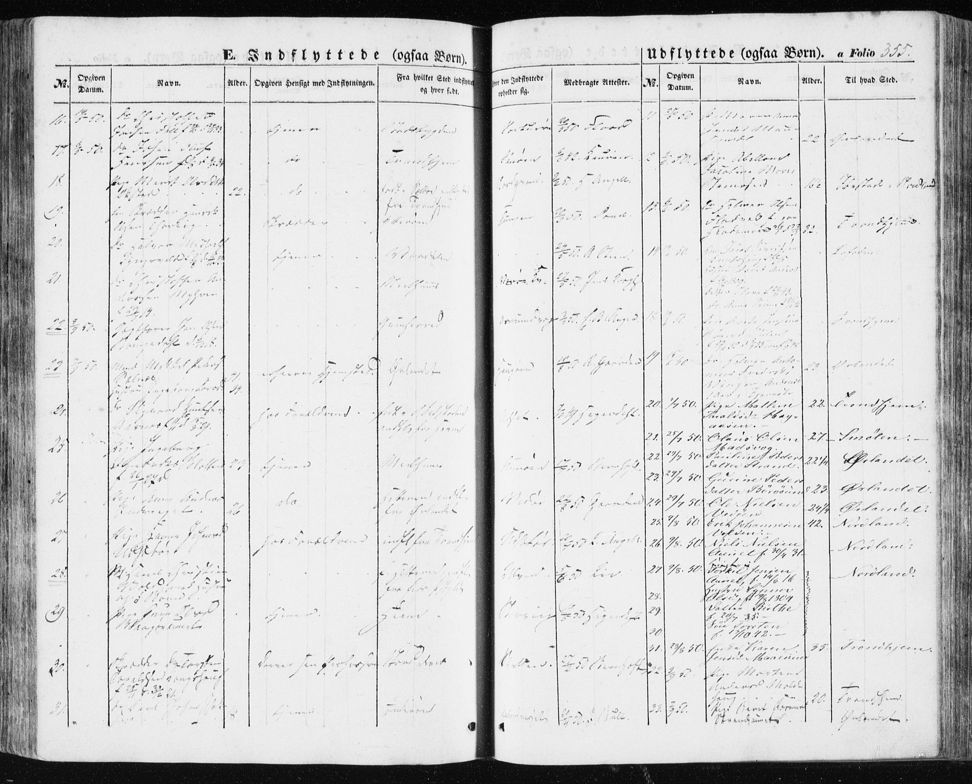 Ministerialprotokoller, klokkerbøker og fødselsregistre - Sør-Trøndelag, AV/SAT-A-1456/634/L0529: Parish register (official) no. 634A05, 1843-1851, p. 355