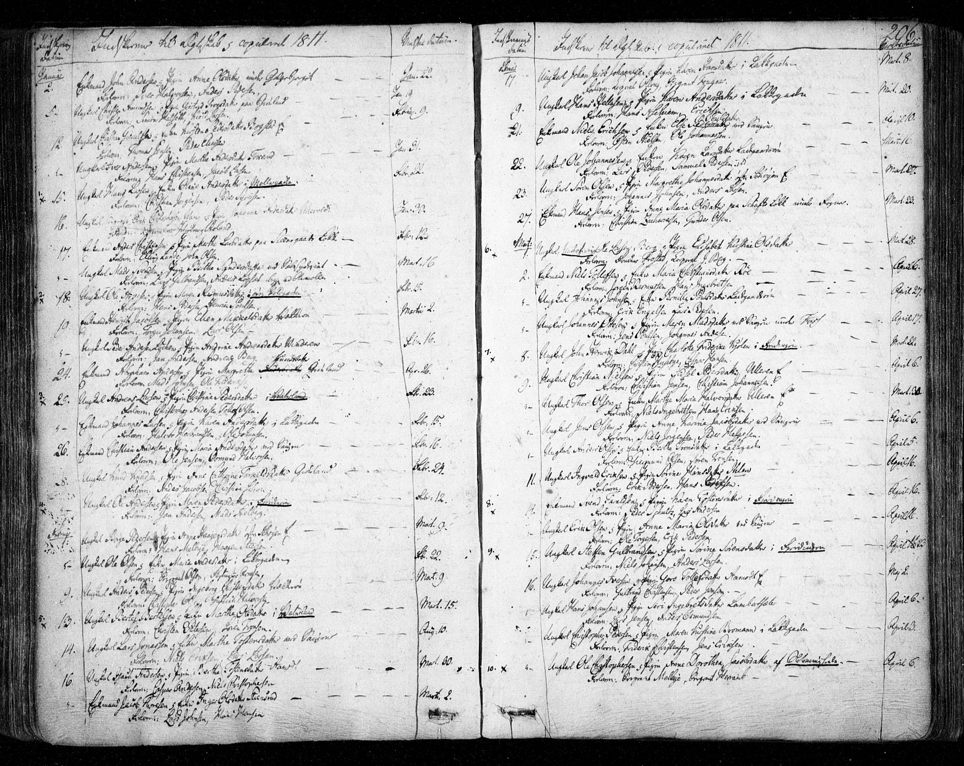 Aker prestekontor kirkebøker, SAO/A-10861/F/L0011: Parish register (official) no. 11, 1810-1819, p. 206