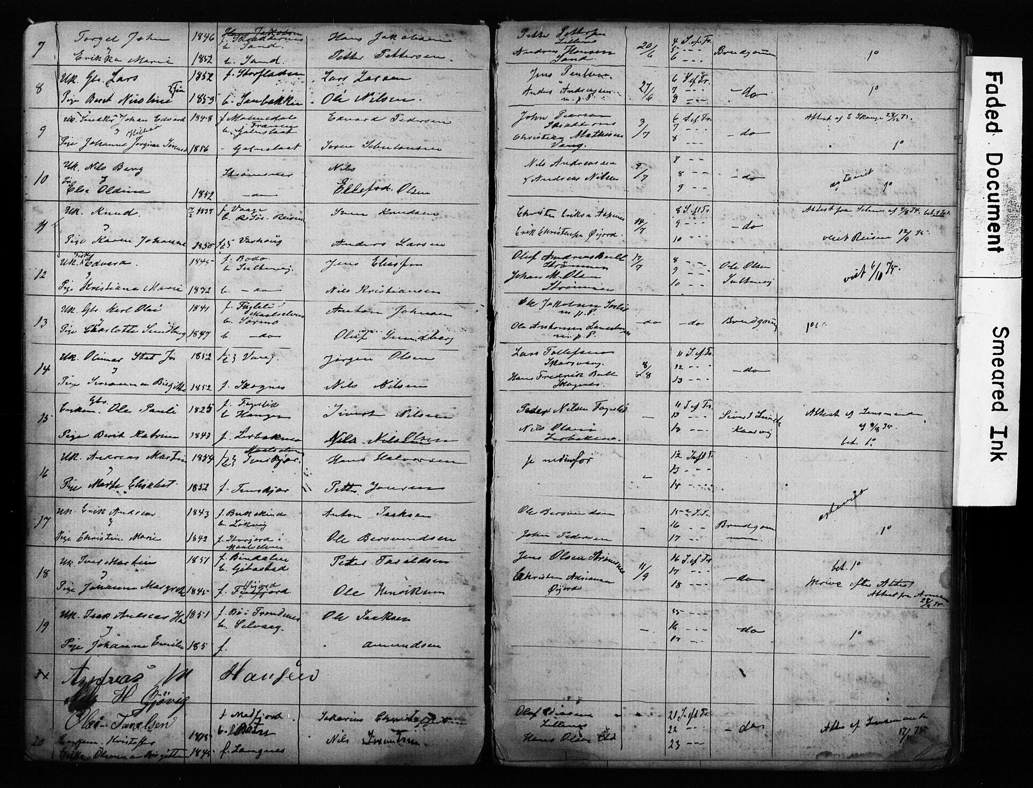 Lenvik sokneprestembete, AV/SATØ-S-1310/I/Ie/L0095: Banns register no. 95, 1868-1890