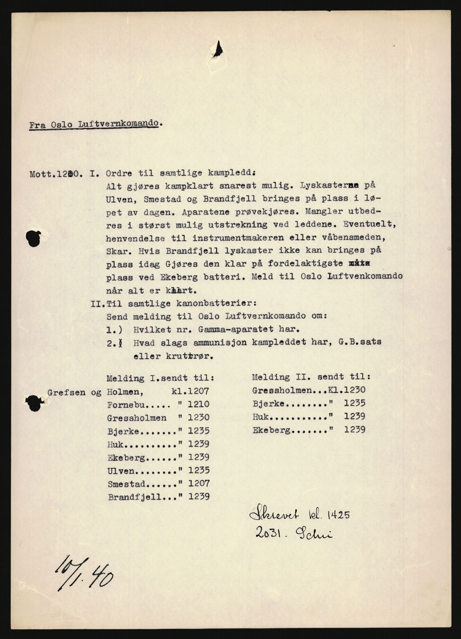 Forsvaret, Forsvarets krigshistoriske avdeling, AV/RA-RAFA-2017/Y/Yb/L0162: II-C-11-828  -  Luftvernet, 1940, p. 179