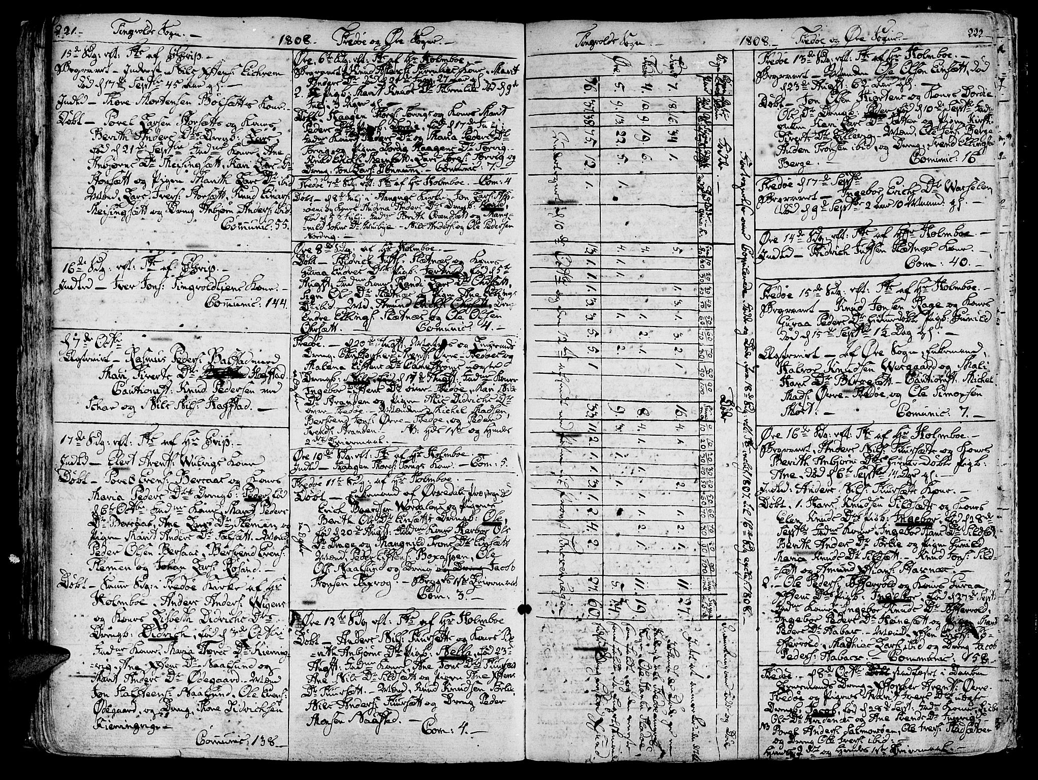 Ministerialprotokoller, klokkerbøker og fødselsregistre - Møre og Romsdal, AV/SAT-A-1454/586/L0981: Parish register (official) no. 586A07, 1794-1819, p. 221-222