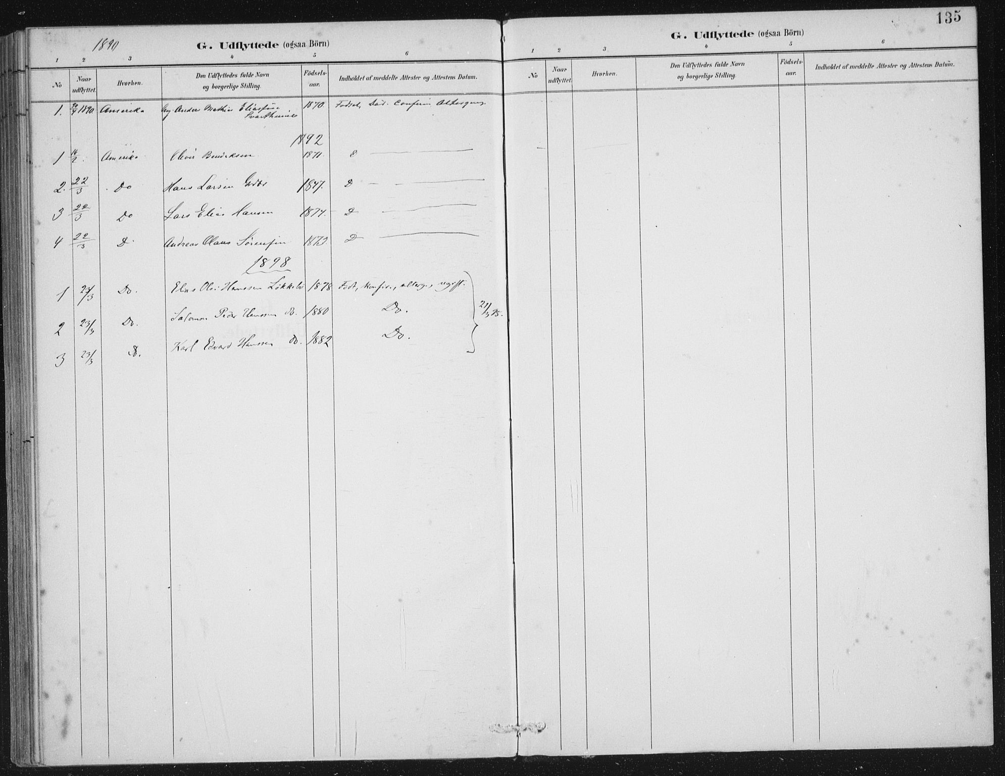 Kinn sokneprestembete, SAB/A-80801/H/Haa/Haae/L0001: Parish register (official) no. E 1, 1890-1916, p. 135