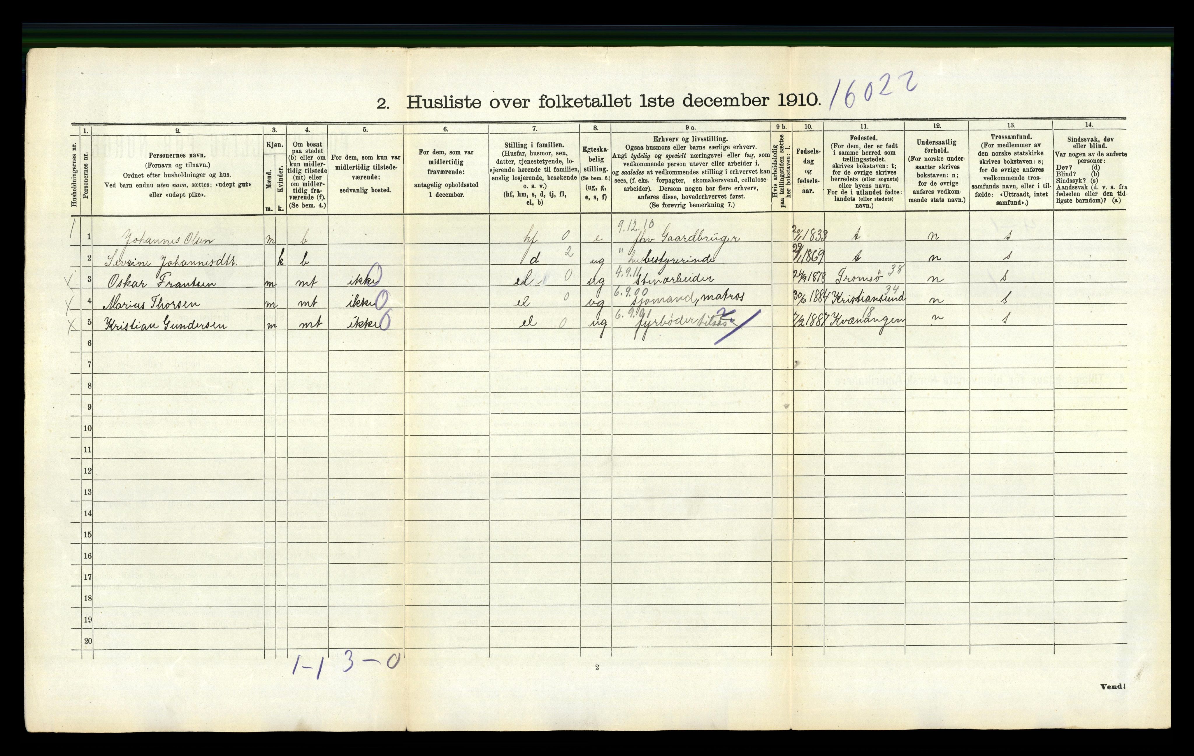 RA, 1910 census for Skåre, 1910, p. 167