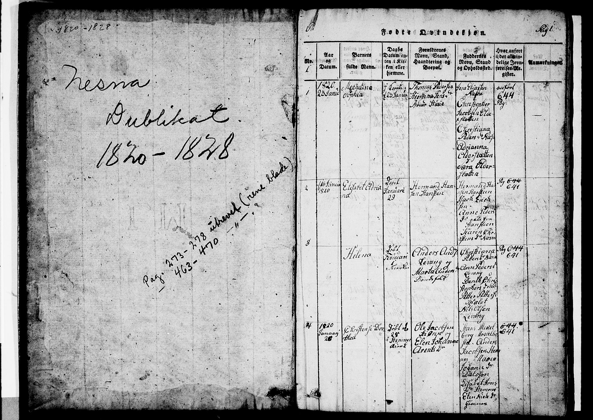 Ministerialprotokoller, klokkerbøker og fødselsregistre - Nordland, SAT/A-1459/838/L0554: Parish register (copy) no. 838C01, 1820-1828
